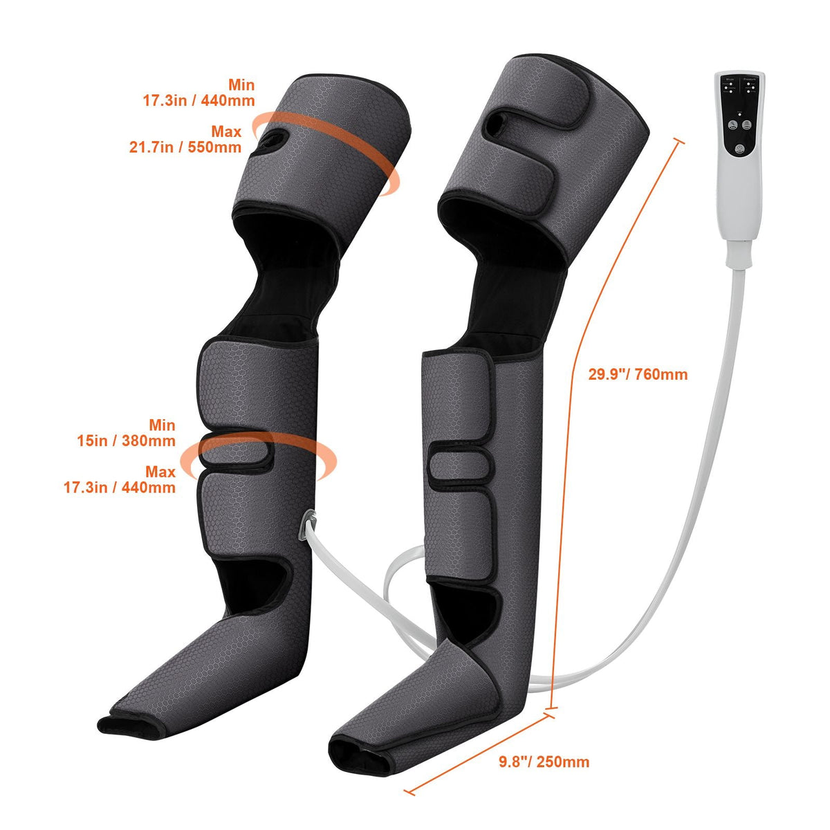 Full Leg Massager, Air Compression Leg Massager for Foot Calf Thigh Knee, 3 Modes & 3 Intensities, Leg Compression Massage Boots for Circulation, Relaxation, Pain Relief - Great Gift for Mom/Dad