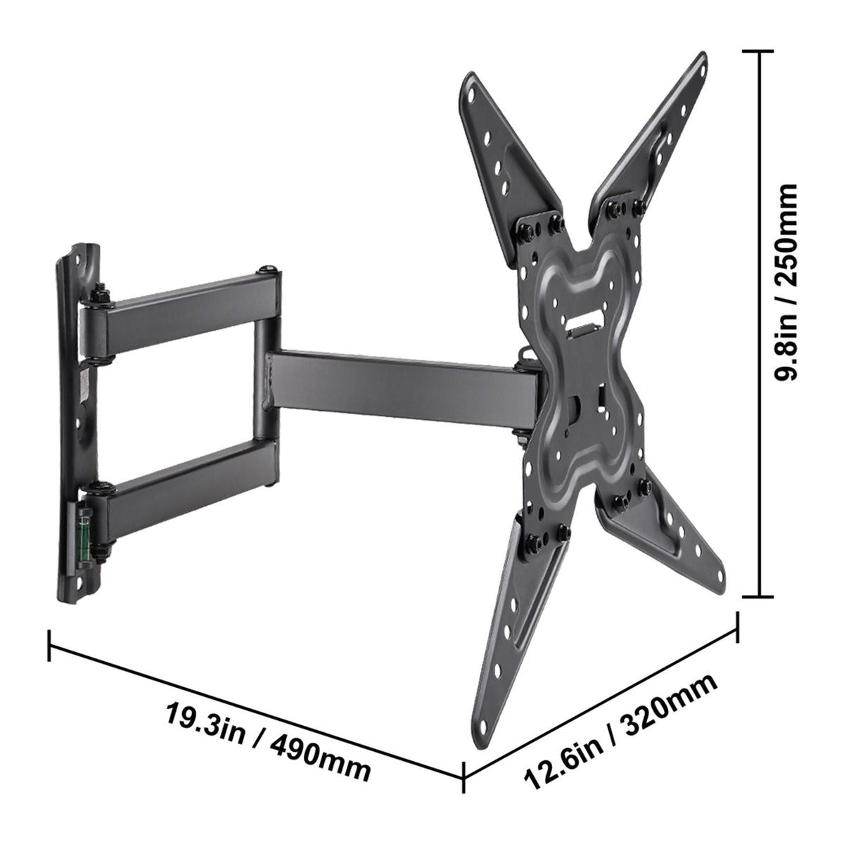 Full Motion TV Mount Fits for Most 26-55 inch TVs, Swivel Tilt Horizontal Adjustment TV Wall Mount Bracket with Articulating Arm, Max VESA 400x400mm , Holds up to 99 lbs