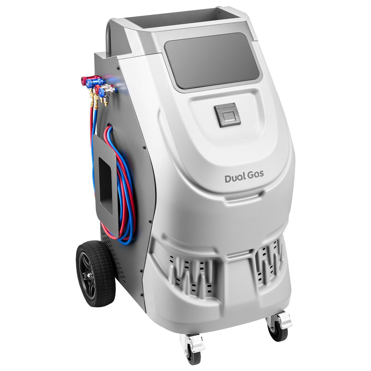 Fully Automatic Refrigerant Recovery Machine for R134a & 1234fy, ≥98.5% Accuracy, 10-Inch Touch Screen, AC Recovery, Vacuum, and Recharging for Standard and High Voltage Automotive A/C Systems
