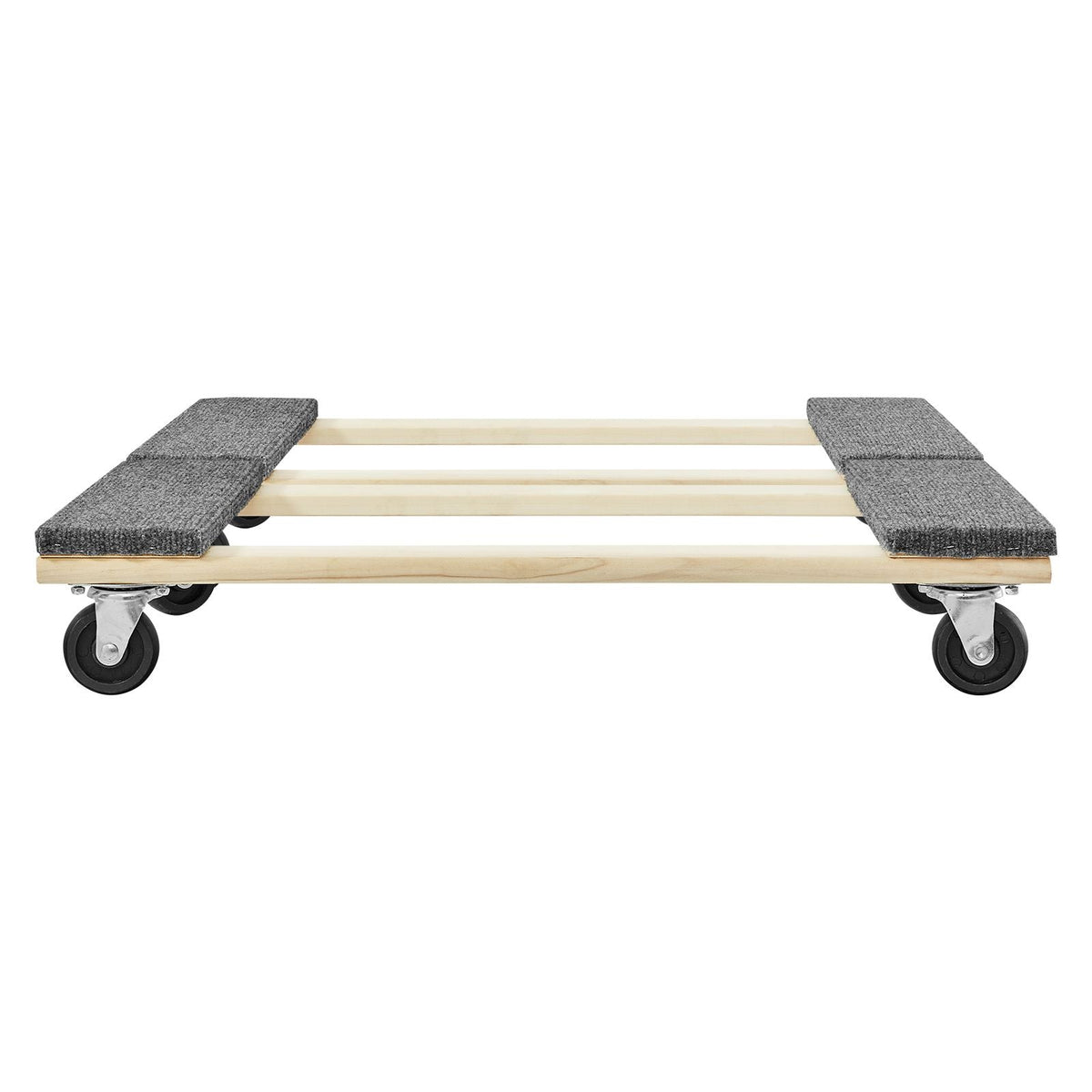 Furniture Dolly, 1000 lbs Each Load Capacity, 2 Packs, 18" x 30", 8 x 3" PP Swivel Casters, Heavy Duty Hardwood Furniture Moving Dolly, Mover's Dolly, Moving Cart with Wheels for Heavy Furniture
