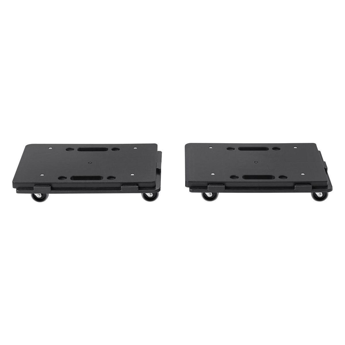 Furniture Dolly, 500 lbs Capacity Each Count, Furniture Mover with Wheels, Portable Moving Rollers 4 Wheels Heavy Duty, Small Flat Dolly Cart with Interlocking for Heavy Furniture, 2 Pack, Black