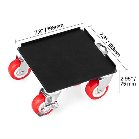 Furniture Dolly, Maximum Load 3474 lbs, Heavy Duty Furniture Movers with 5 360° Rotation Wheels, Carbon Steel Panel, Furniture Lift Slider Tool Set for Appliances, Sofa, Fridge, Washing Machine