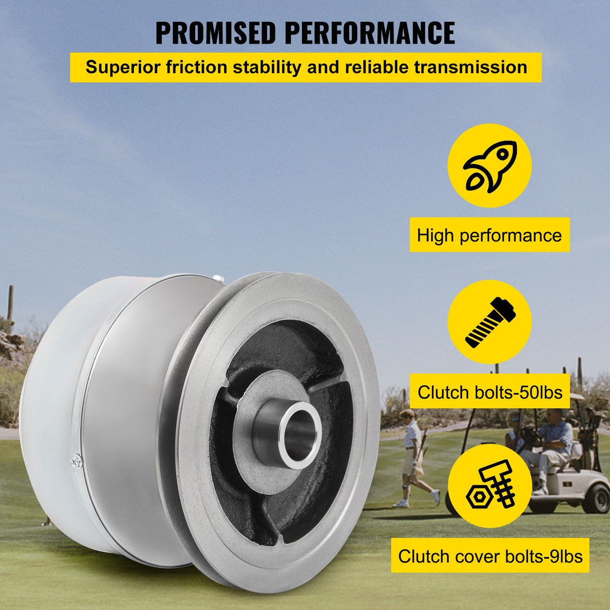 G2-G22 Drive Clutch Compatible With Yamaha Golf Cart 1985+ G2 G8 G9 G14 G16 G22 4 Cycle Carts Gas Golf Cart 1985 Up