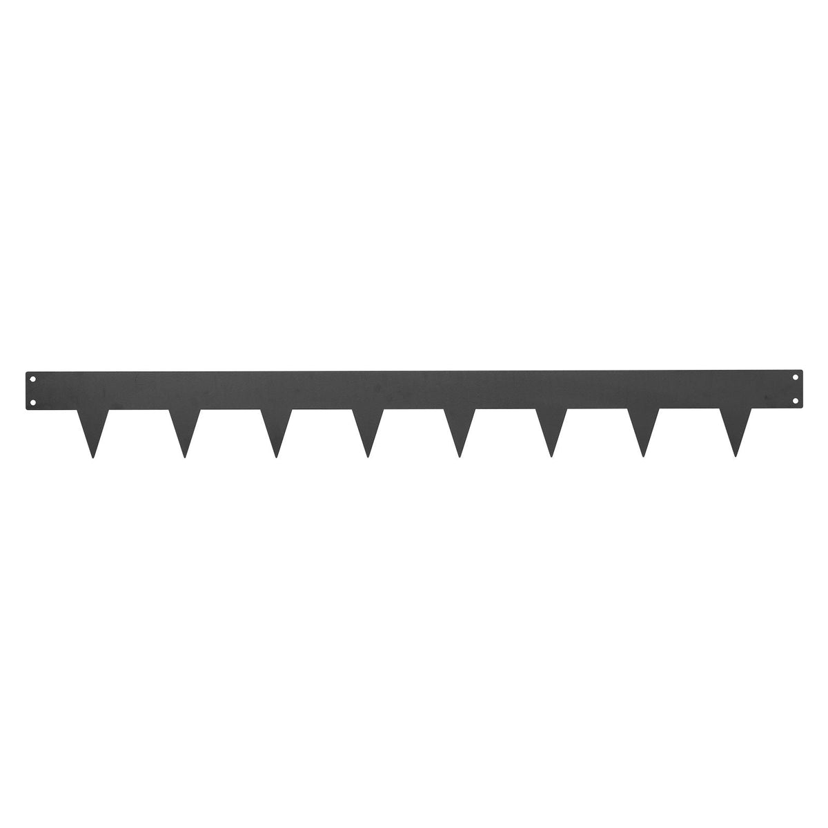 Galvanized Steel Landscape Edging, 10-Pack 40 x 4.5 Inch Metal Edging for Landscaping with 11 Mounting Clips, Heavy Duty Metal Garden Edge Border for Flower Bed, Yard Pathway, Black