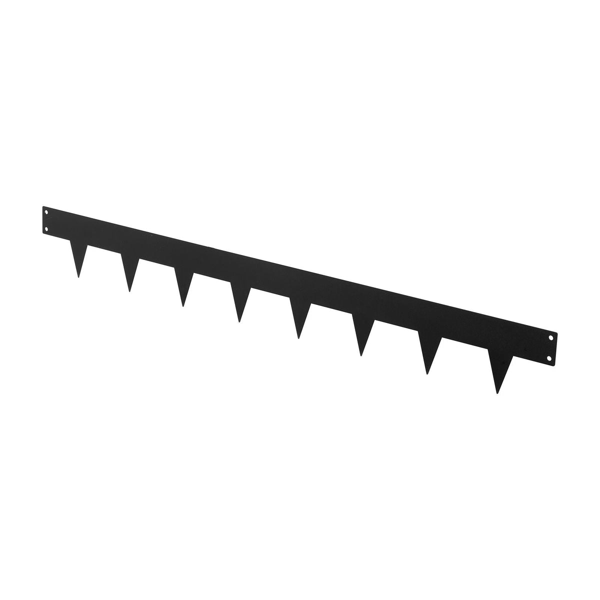 Galvanized Steel Landscape Edging, 10-Pack 40 x 4.5 Inch Metal Edging for Landscaping with 11 Mounting Clips, Heavy Duty Metal Garden Edge Border for Flower Bed, Yard Pathway, Black