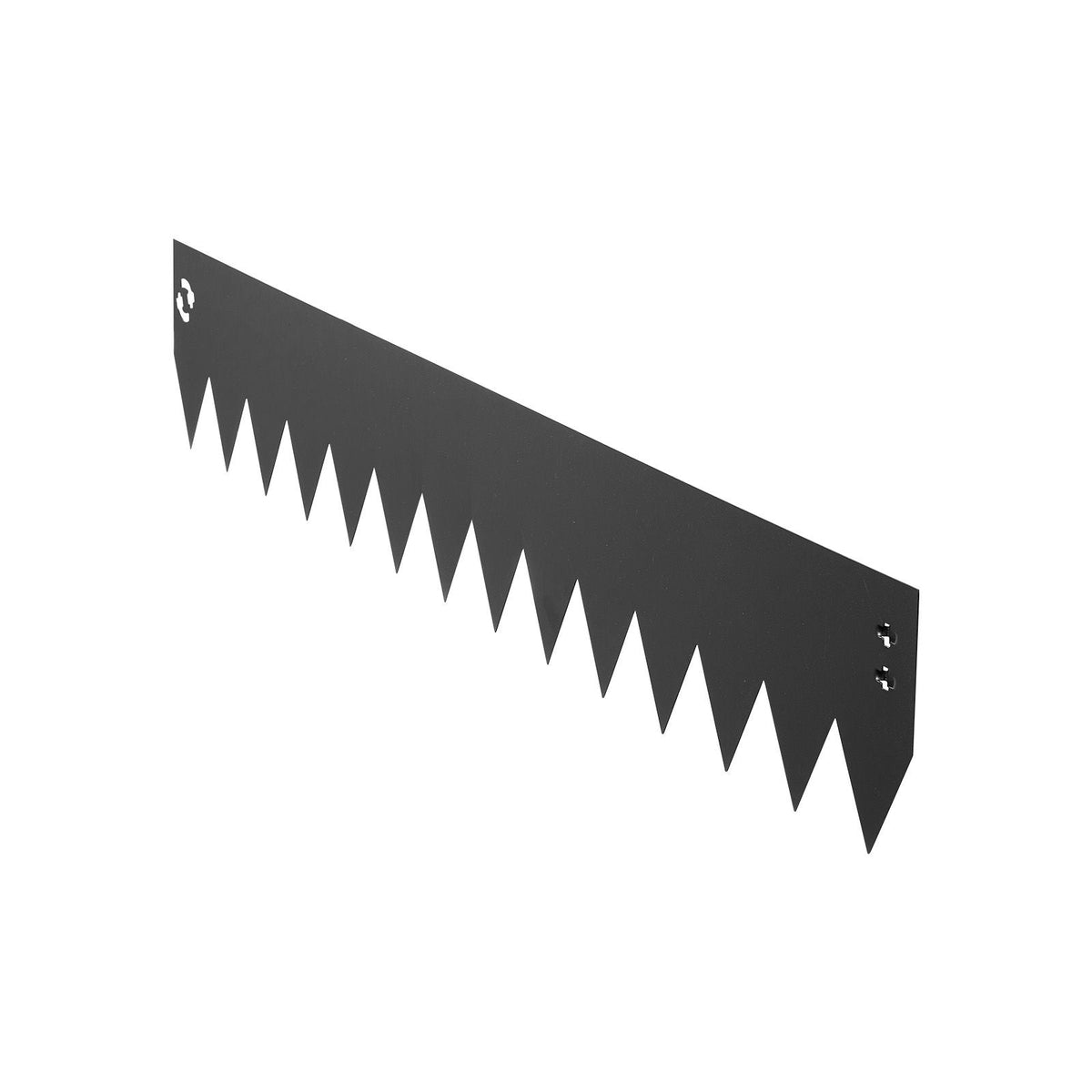 Galvanized Steel Landscape Edging, 6-Pack 40 x 6 Inch Metal Edging for Landscaping with 6 Mounting Clips, Bendable Metal Garden Edge Border for Flower Bed, Yard Pathway, Black