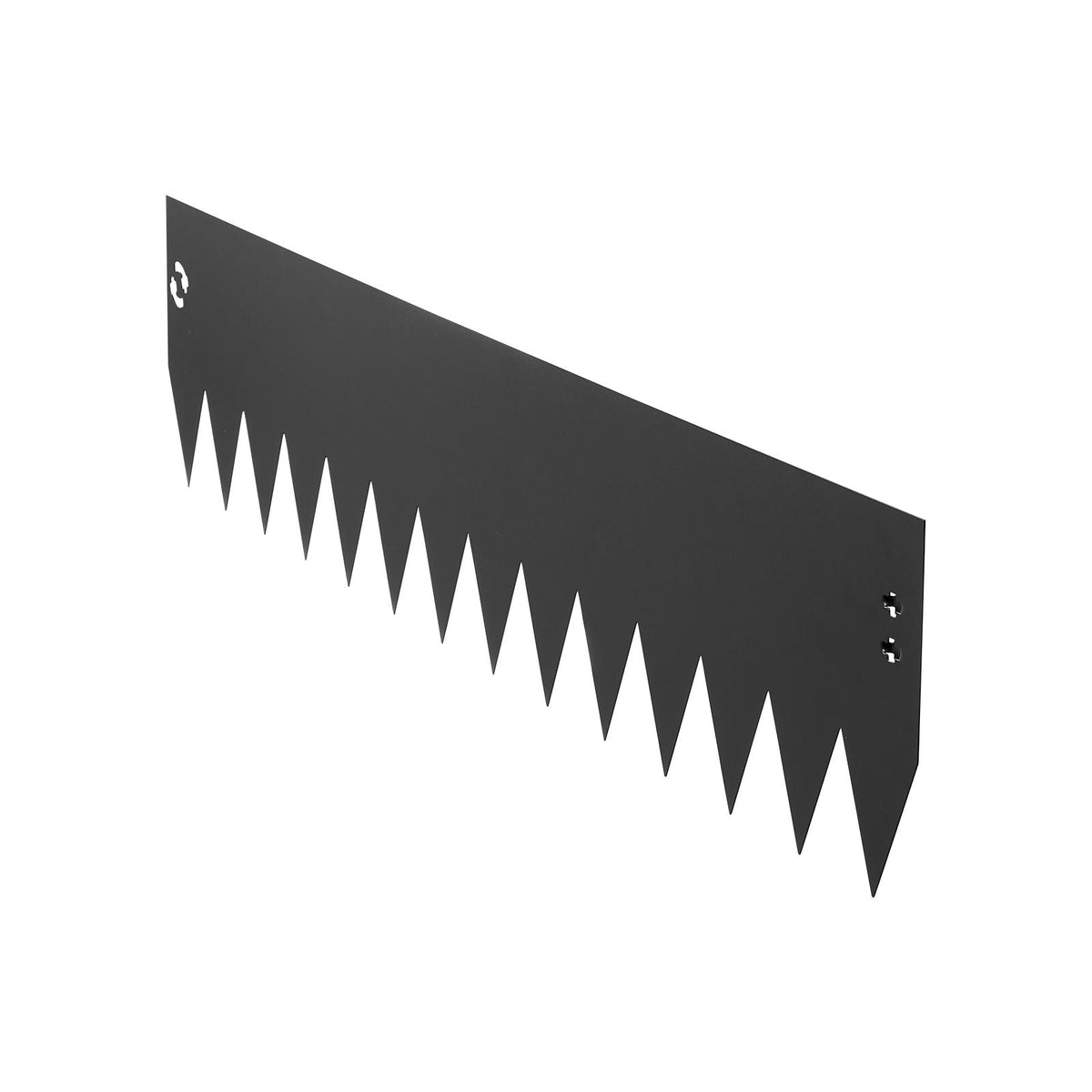 Galvanized Steel Landscape Edging, 6-Pack 40 x 8 Inch Metal Edging for Landscaping with 6 Mounting Clips, Bendable Metal Garden Edge Border for Flower Bed, Yard Pathway, Black