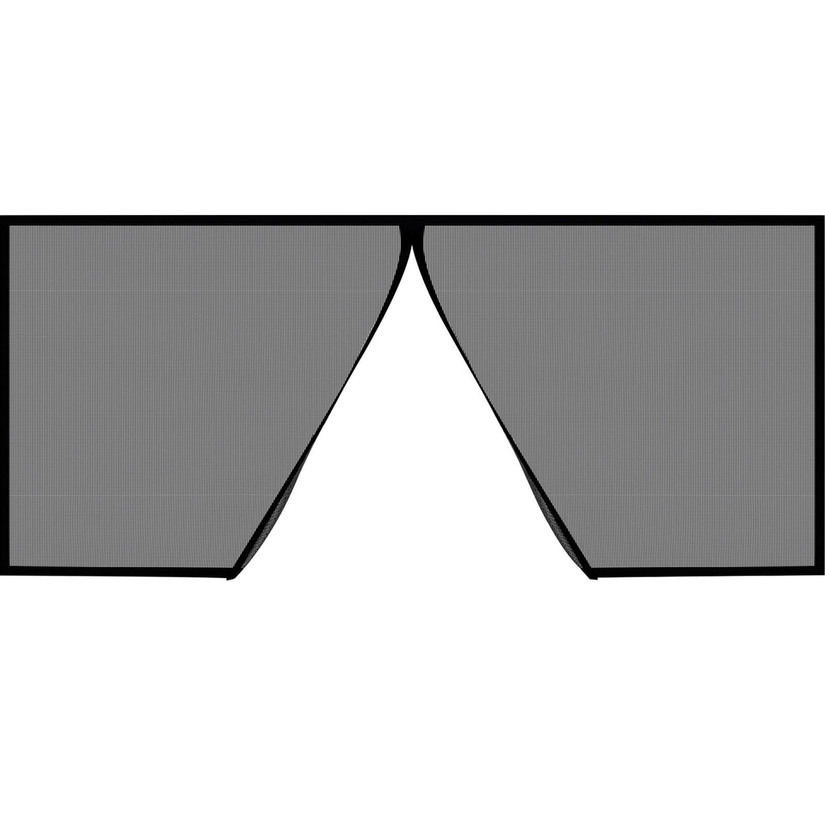 Garage Door Screen, 16 x 7 ft for 2 Cars, 5.2 lbs Heavy-Duty Fiberglass Mesh for Quick Entry with Self Sealing Magnet and Weighted Bottom, Kids / Pets Friendly, Easy to Install and Retractable