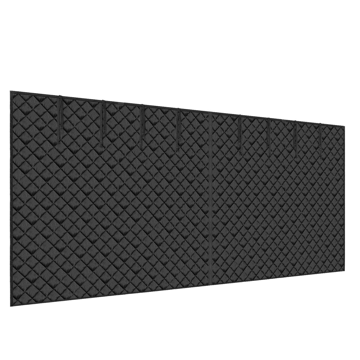 Garage Door Screen for Winter, 16x7FT, Garage Door Insulation Kit, Magnetic Thermal Insulated Door Curtain with 300D Oxford Fabric Heavy Duty Weighted Bottom, Easy Assembly for Garage Door