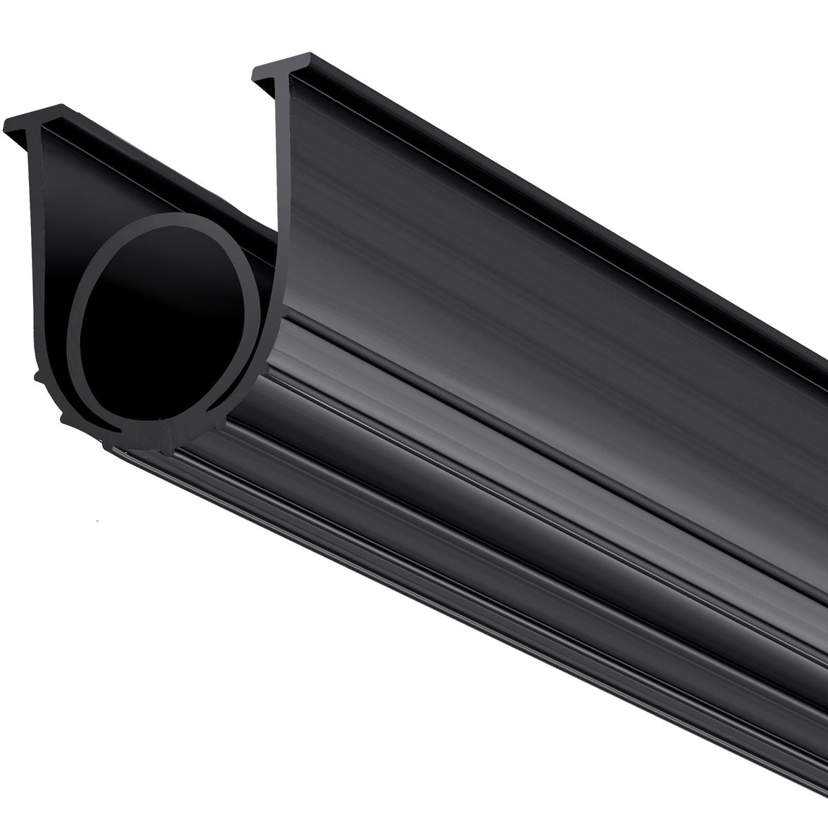 Garage Door Seals Bottom Rubber, U Shape +O Ring Garage Door Weather Stripping, Universal Weatherproof Threshold Buffering Sealing Rubber , 5/16 inch T-ends and 3 3/4 inch Width (10 Ft, Black)