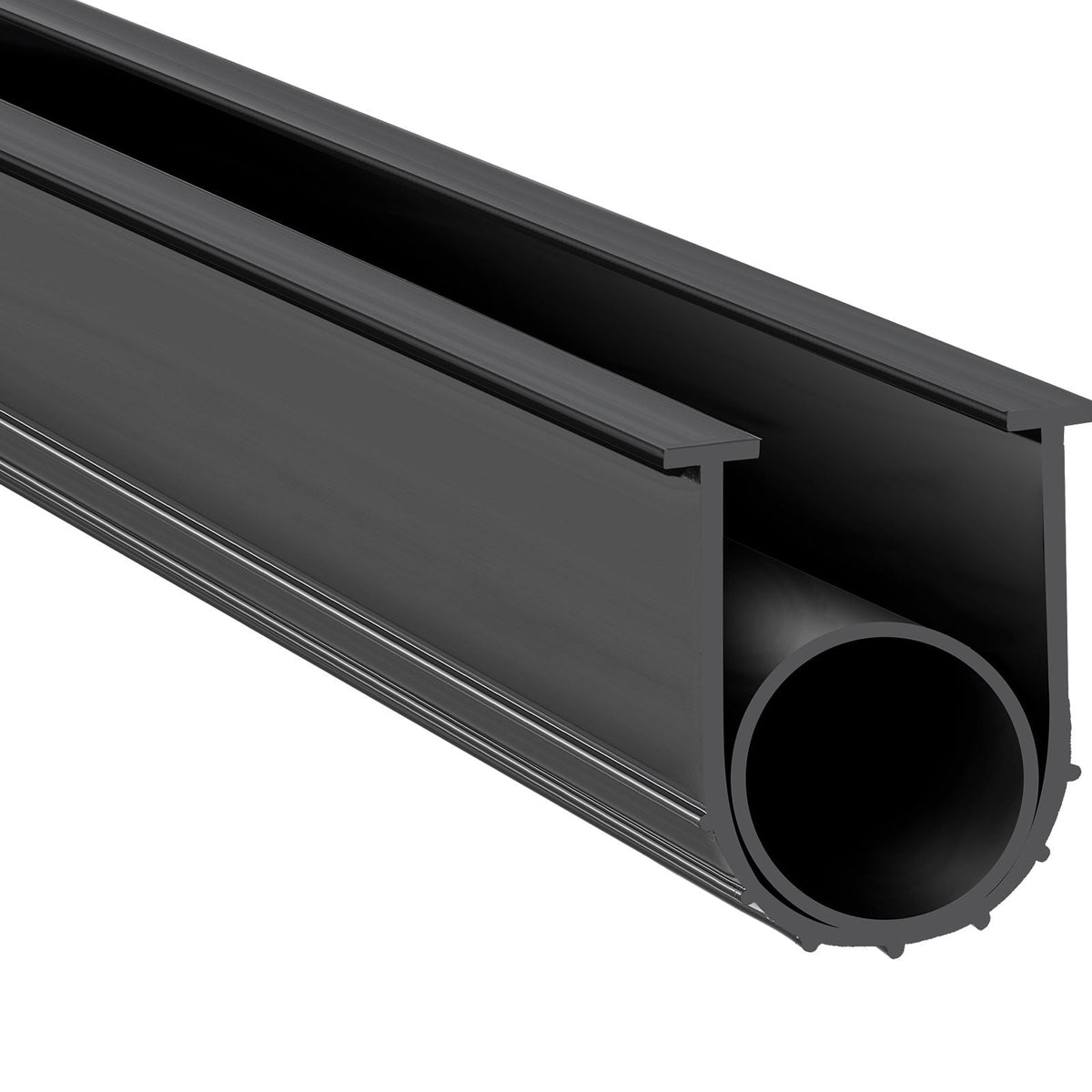 Garage Door Seals Bottom Rubber, U Shape +O Ring Garage Door Weather Stripping, Universal Weatherproof Threshold Buffering Sealing Rubber , 5/16 inch T-ends and 3 3/4 inch Width (20 Ft, Black)