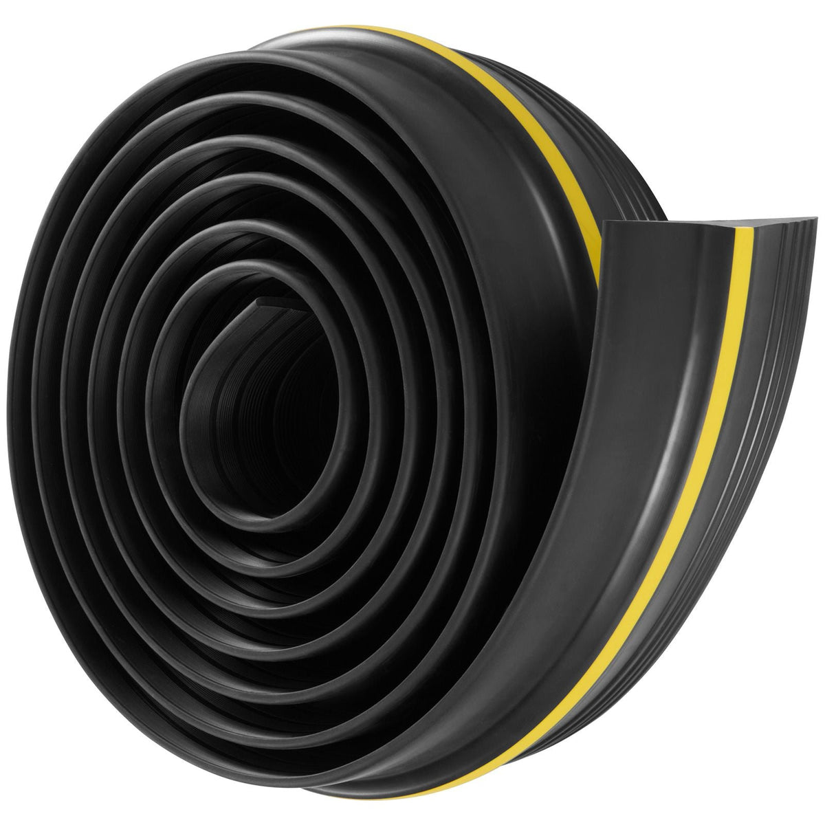 Garage Door Threshold Seal Strip, 10 FT Universal Garage Door Floor Seal Strip with Adhesive, Garage Door Bottom Weatherproof Strip, Upgraded Thick PVC DIY Weather Stripping Replacement, Black