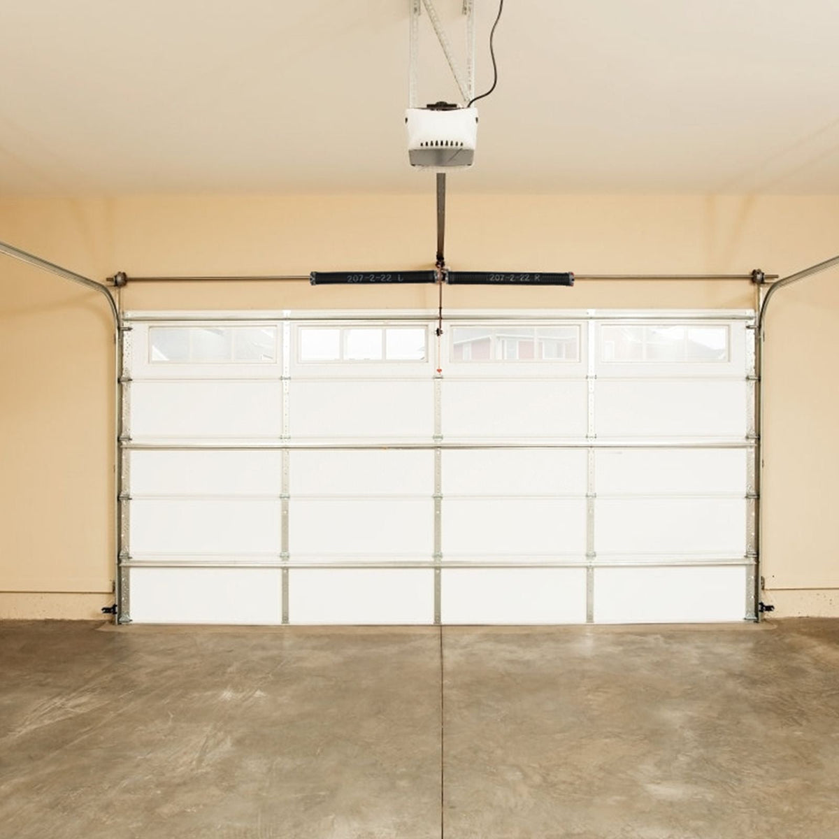 Garage Door Torsion Springs, Pair of 0.207 x 2 x 22inch, 16000 Cycles, Garage Door Springs with Non-Slip Winding Bars, Gloves and Mounting Wrench, Electrophoresis Coated for Replacement