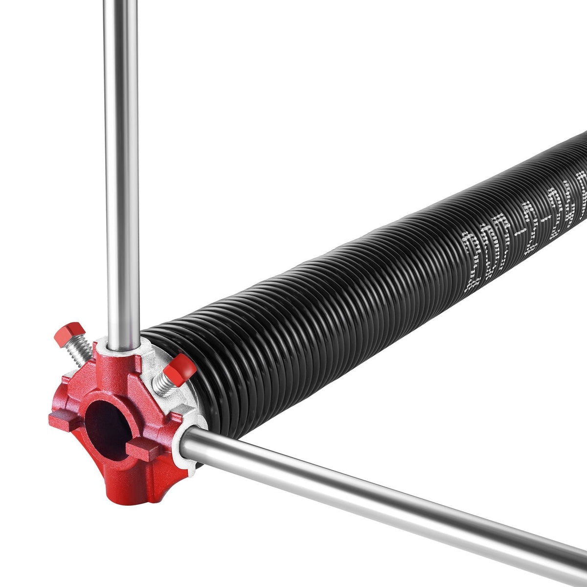 Garage Door Torsion Springs, Pair of 0.207 x 2 x 24 in, 16000 Cycles, Electrophoresis Black Coated for Replacement, Garage Door Springs with Non-Slip Winding Bars, Gloves and Mounting Wrench