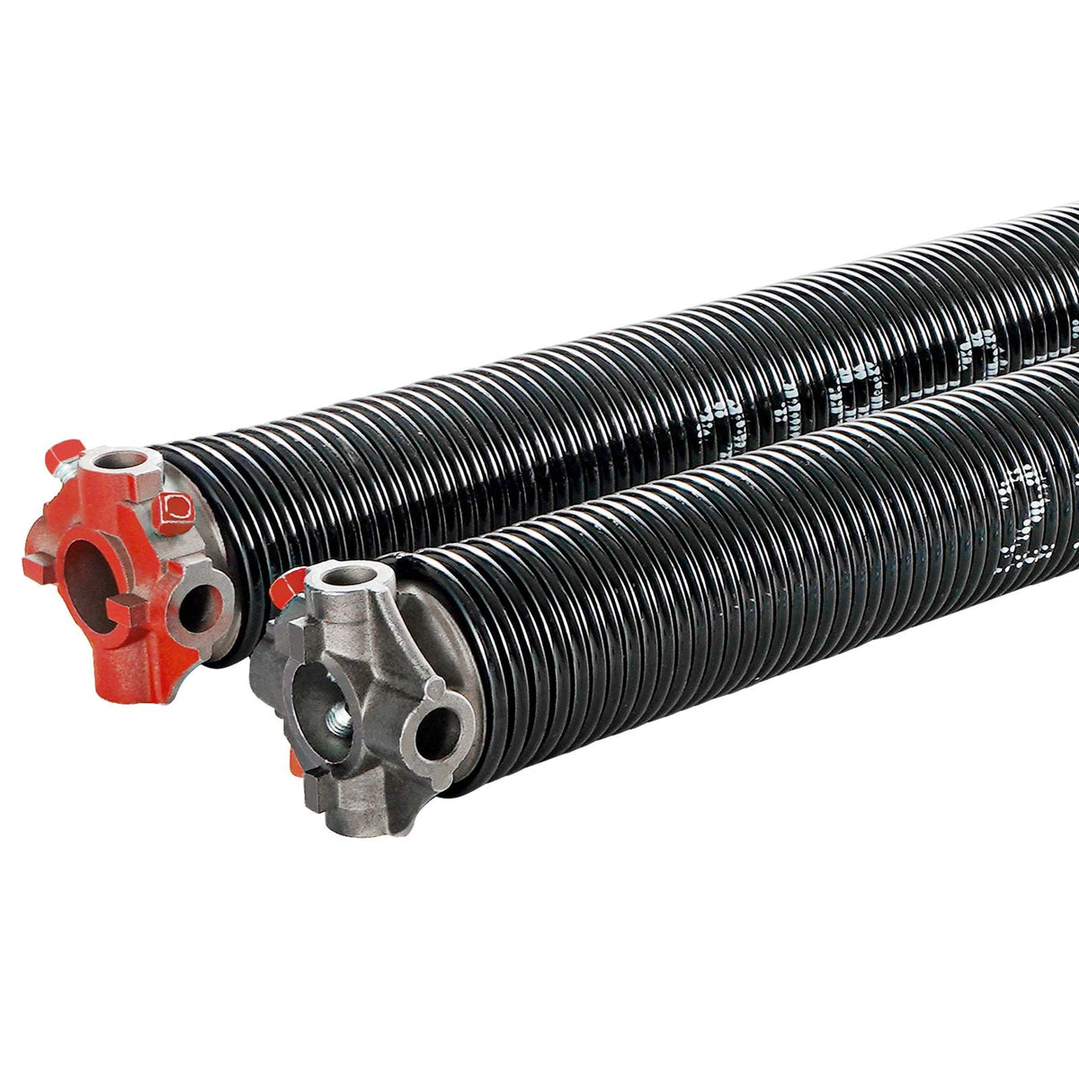 Garage Door Torsion Springs, Pair of 0.218 x 2 x 24inch, Garage Door Springs with Non-Slip Winding Bars, 16000 Cycles, Gloves and Mounting Wrench, Electrophoresis Coated for Replacement
