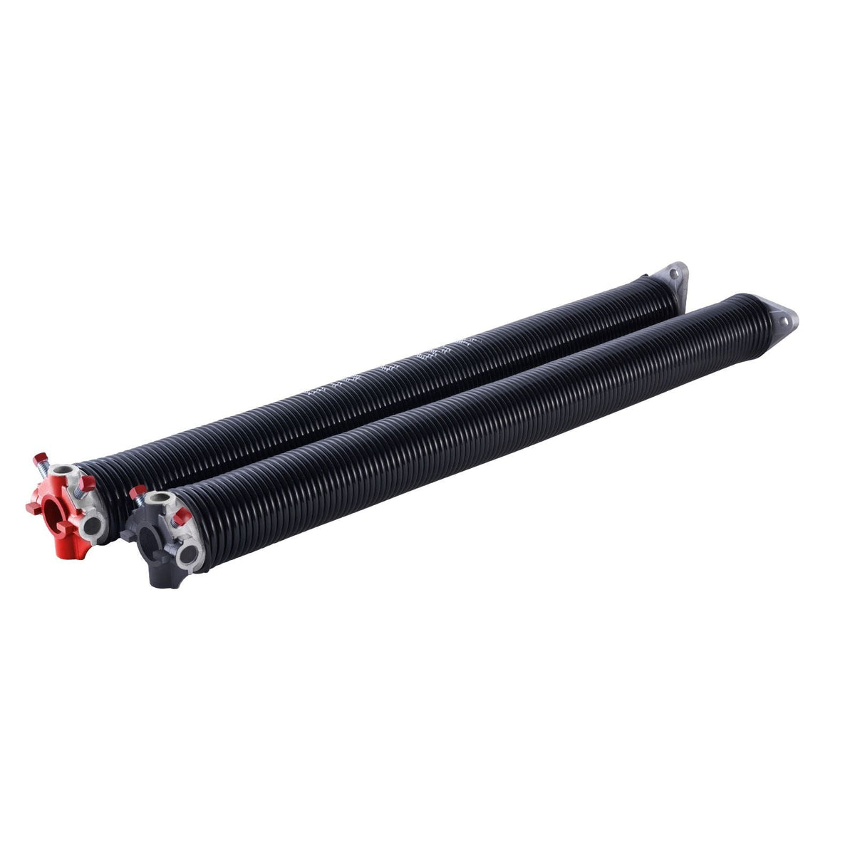 Garage Door Torsion Springs, Pair of 0.218 x 2 x 26 in, 16000 Cycles, Electrophoresis Black Coated for Replacement, Garage Door Springs with Non-Slip Winding Bars, Gloves and Mounting Wrench