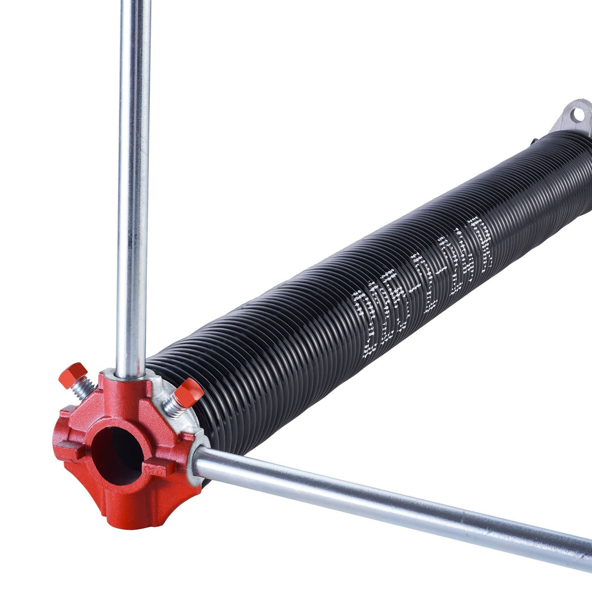 Garage Door Torsion Springs, Pair of 0.225 x 2 x 24 in, 16000 Cycles, Electrophoresis Black Coated for Replacement, Garage Door Springs with Non-Slip Winding Bars, Gloves and Mounting Wrench