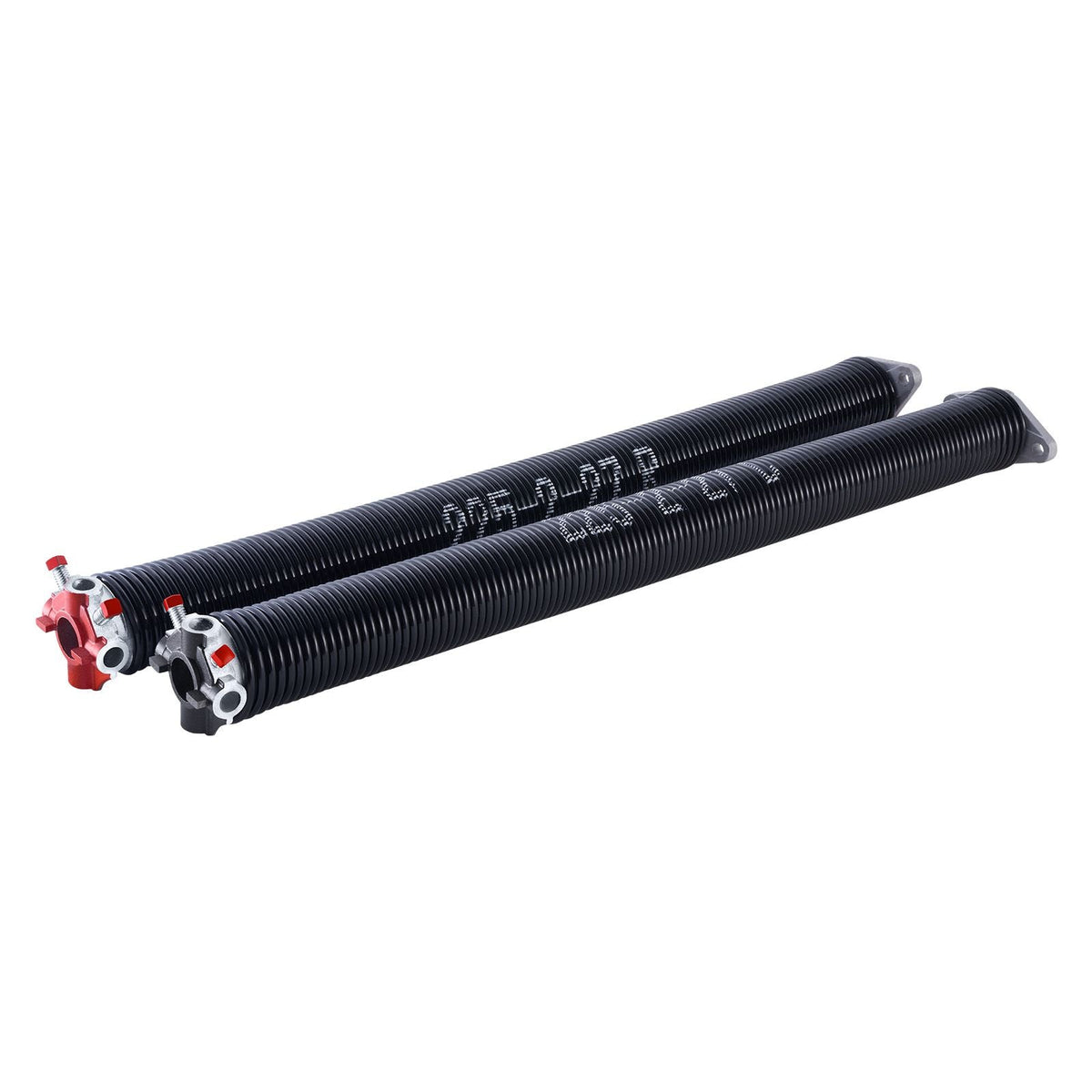 Garage Door Torsion Springs, Pair of 0.225 x 2 x 27 in, 16000 Cycles, Electrophoresis Black Coated for Replacement, Garage Door Springs with Non-Slip Winding Bars, Gloves and Mounting Wrench