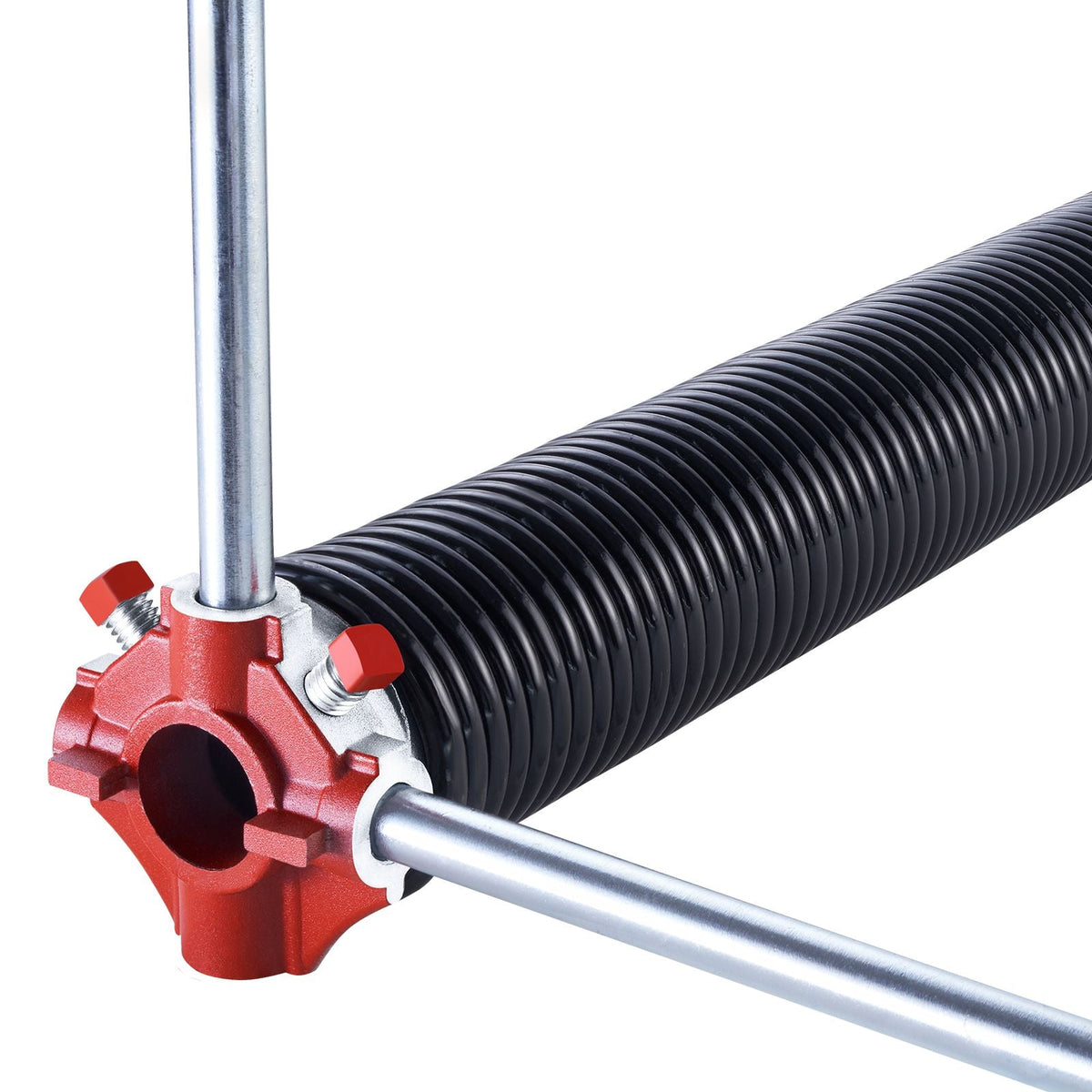 Garage Door Torsion Springs, Pair of 0.234 x 2 x 28 in, 16000 Cycles, Electrophoresis Black Coated for Replacement, Garage Door Springs with Non-Slip Winding Bars, Gloves and Mounting Wrench
