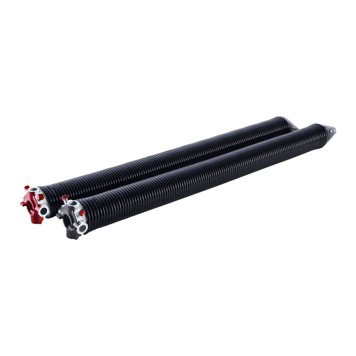 Garage Door Torsion Springs, Pair of 0.234 x 2 x 28 in, 16000 Cycles, Electrophoresis Black Coated for Replacement, Garage Door Springs with Non-Slip Winding Bars, Gloves and Mounting Wrench