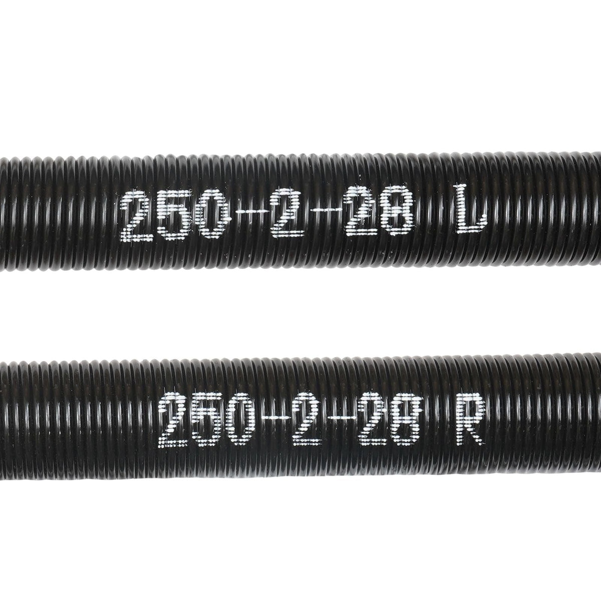 Garage Door Torsion Springs, Pair of 0.25 x 2 x 28inch, Garage Door Springs with Non-Slip Winding Bars, 16000 Cycles, Gloves and Mounting Wrench, Electrophoresis Coated for Replacement