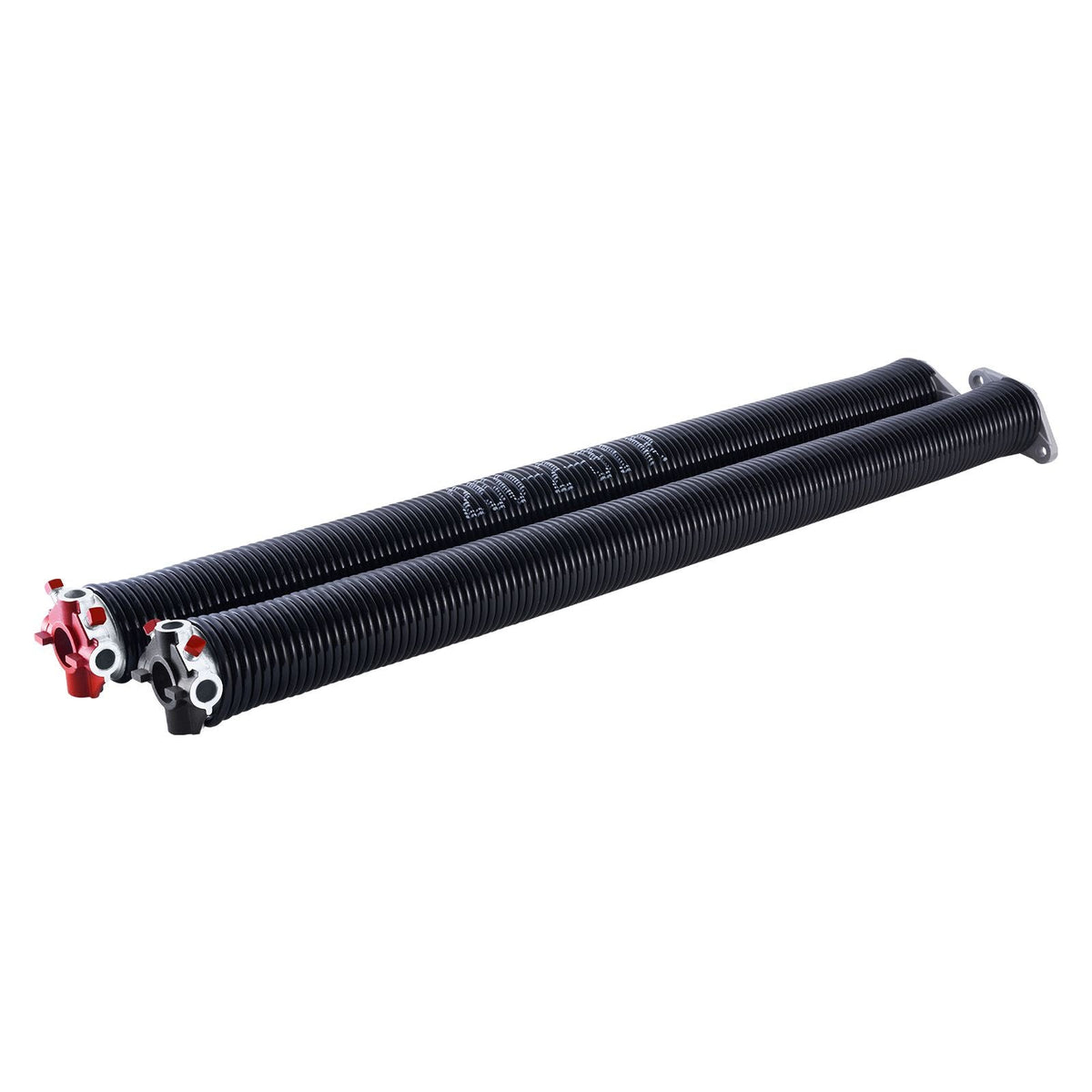 Garage Door Torsion Springs, Pair of 0.25 x 2 x 31 in, 16000 Cycles, Electrophoresis Black Coated for Replacement, Garage Door Springs with Non-Slip Winding Bars, Gloves and Mounting Wrench