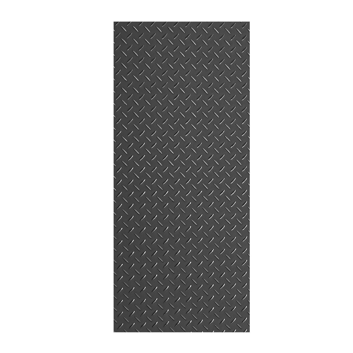 Garage Floor Roll, 7.5 x 17 ft Garage Flooring Mat, 2.2 mm Thickened PVC Diamond Plate Floor Protector Mat with Double-sided Tape, Non-Slip, Easy to Clean for Warehouse, Gyms, Trailer, Black