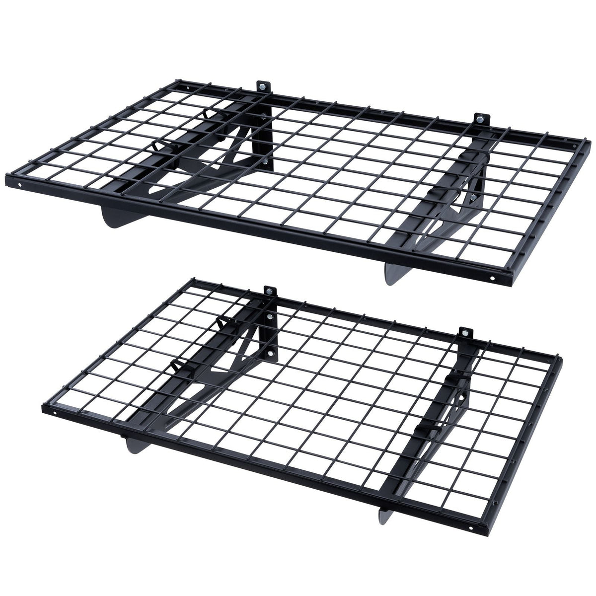 Garage Storage Shelving, 2 Pack, 3 x 2 ft Heavy Duty Garage Shelves Wall Mounted, 500 lbs Load Capacity(Total) Garage Storage Rack Floating Shelves, Suitable for Shop, Shed, Garage Storage
