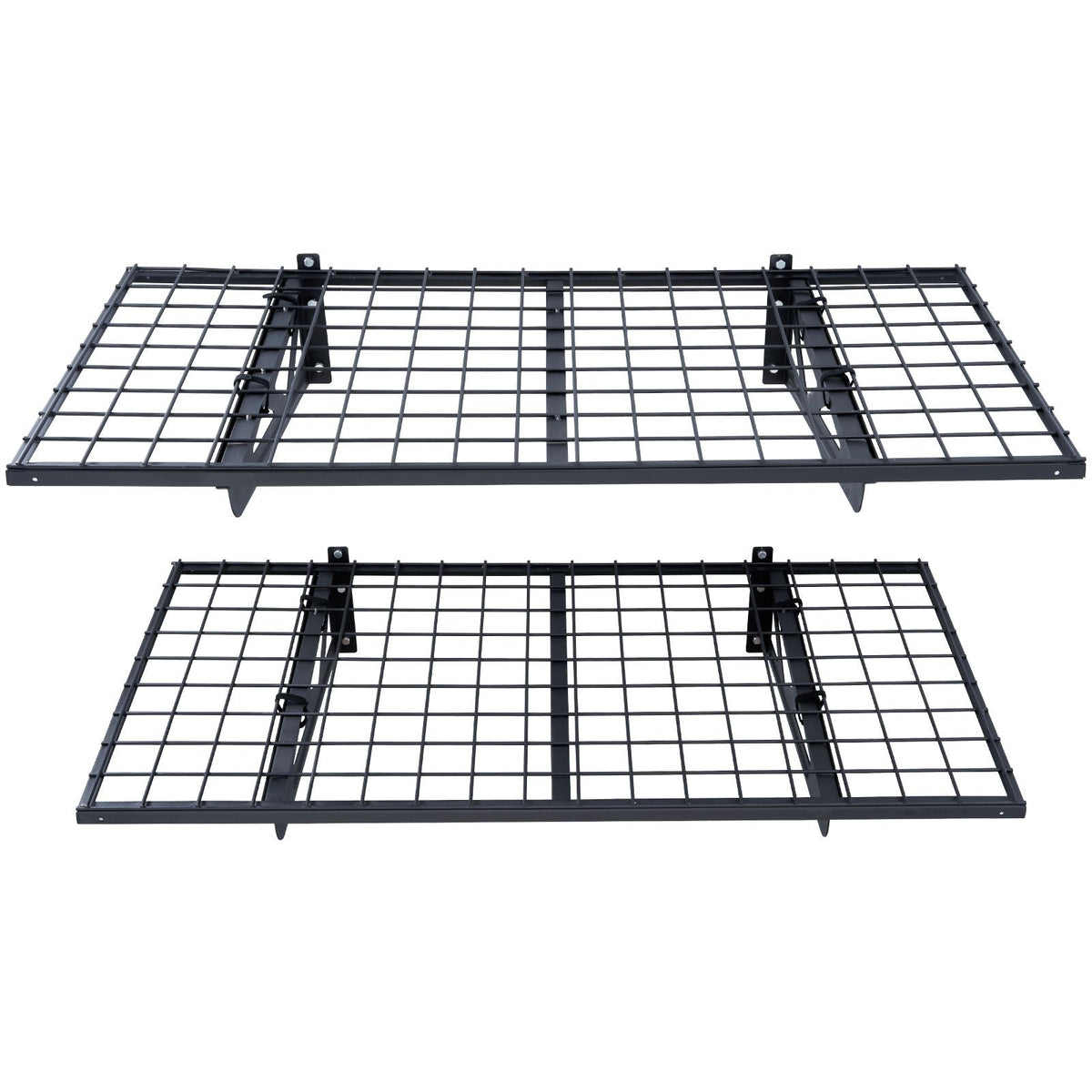 Garage Storage Shelving, 2 Pack, 4 x 2 ft Heavy Duty Garage Shelves Wall Mounted, 502 lbs Load Capacity(Total) Garage Storage Rack Floating Shelves, Suitable for Shop, Shed, Garage Storage