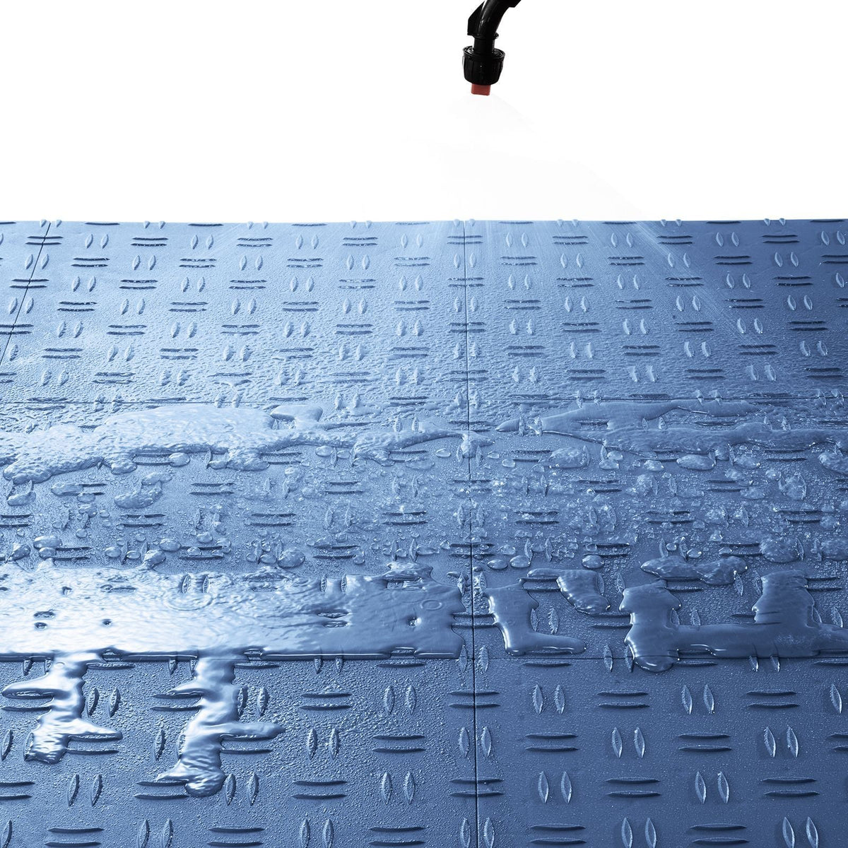 Garage Tiles Interlocking, 12 x 12 x 0.53 inch 25 Pack Garage Floor Covering Tiles, Non-Slip Double-Sided Texture Garage Flooring Tiles, for Garages, Basements, Repair Shops, Blue