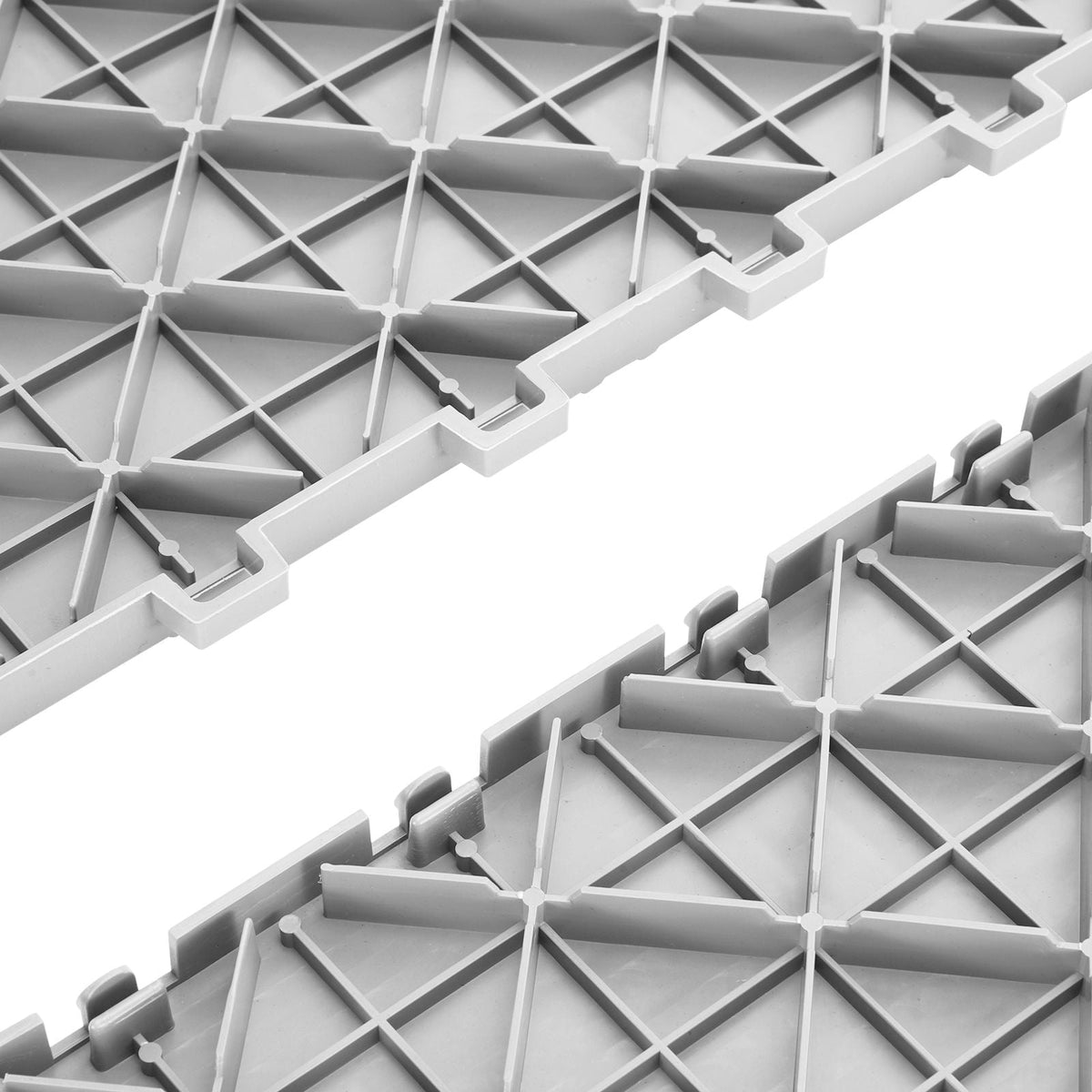 Garage Tiles Interlocking, 12 x 12 x 0.53 inch 25 Pack Garage Floor Covering Tiles, Non-Slip Double-Sided Texture Garage Flooring Tiles, for Garages, Basements, Repair Shops, Silver