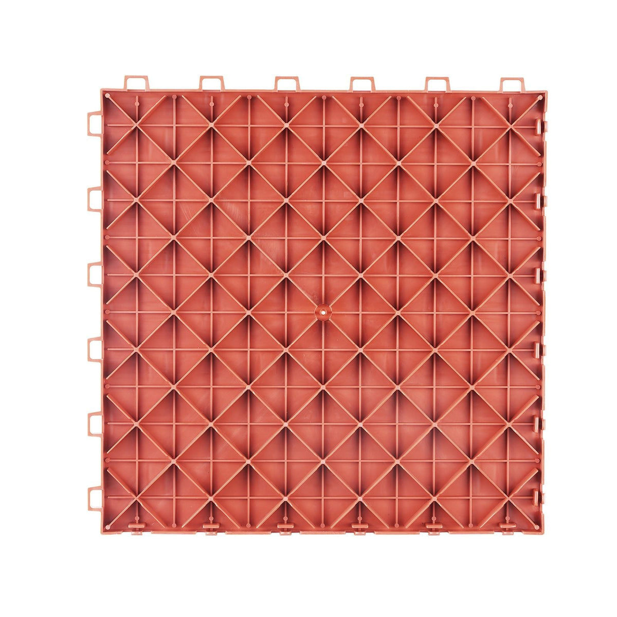 Garage Tiles Interlocking, 12 x 12 x 0.53 inch 50 Pack Garage Floor Covering Tiles, Non-Slip Double-Sided Texture Garage Flooring Tiles, for Garages, Basements, Repair Shops, Red