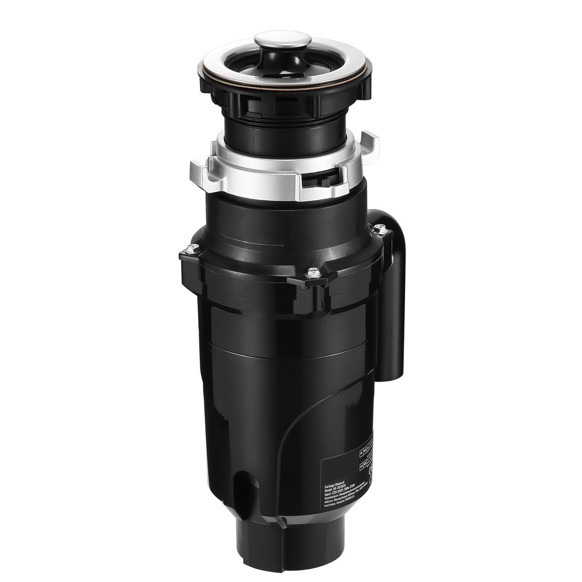 Garbage Disposal, 1/2HP 3450RPM Continuous Feed Food Waste Disposer, EZ Connect Food Waste Grinding System with Power Cord & Splash Guard for Kitchen Sinks