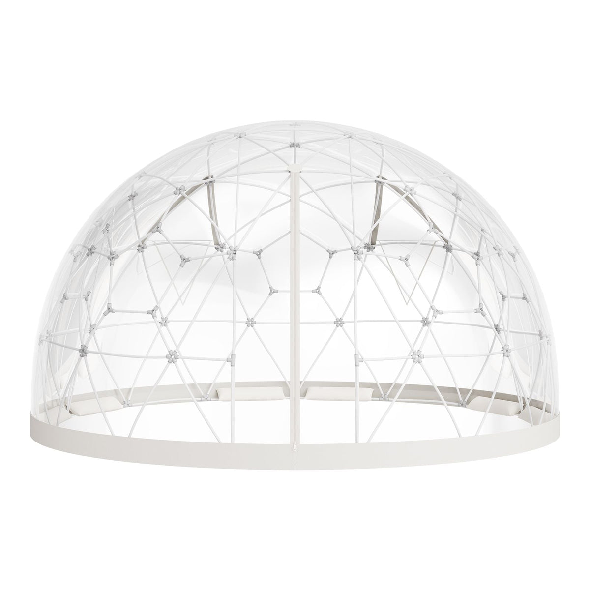 Garden Dome Igloo, 15 x 9.5 ft Outdoor Clear Bubble Tent for 10-14 Person, Weatherproof Geodesic Dome Greenhouse with Window, PVC Igloo Tent for Backyard Patios Camping Party Wedding