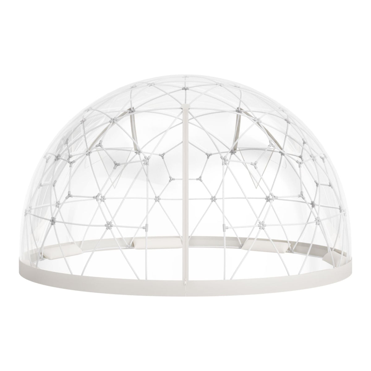 Garden Dome Igloo, 9.5 x 5.7 ft Outdoor Clear Bubble Tent for 2-4 Person, Weatherproof Geodesic Dome Greenhouse with Window, PVC Igloo Tent for Backyard Patios Camping Party Wedding