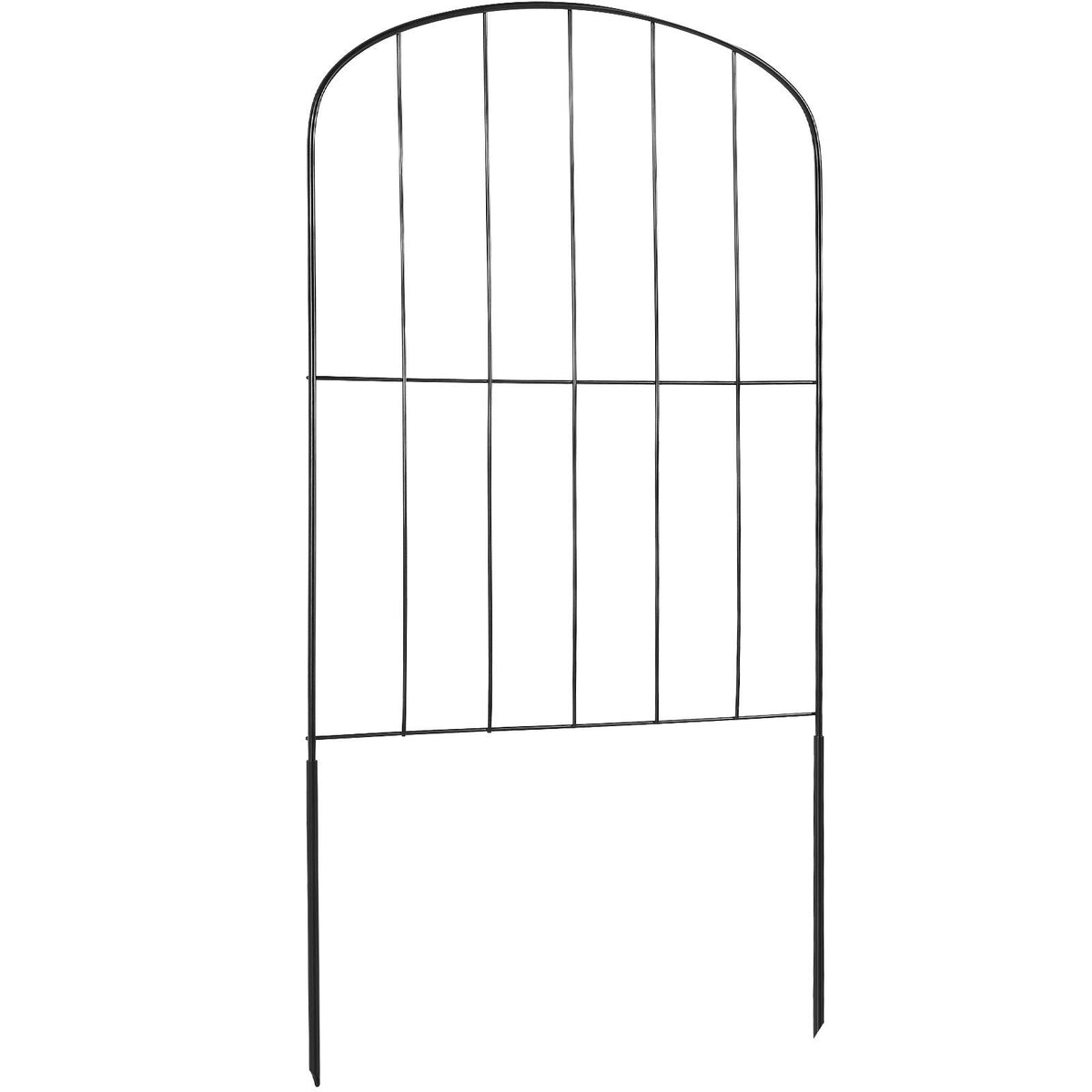 Garden Fence, 24in(H) x11ft(L) Animal Barrier Fence, Underground Decorative Garden Fencing with 2 Inch Spike Spacing, Metal Dog Fence for the Yard and Outdoor Patio, 10 Pack