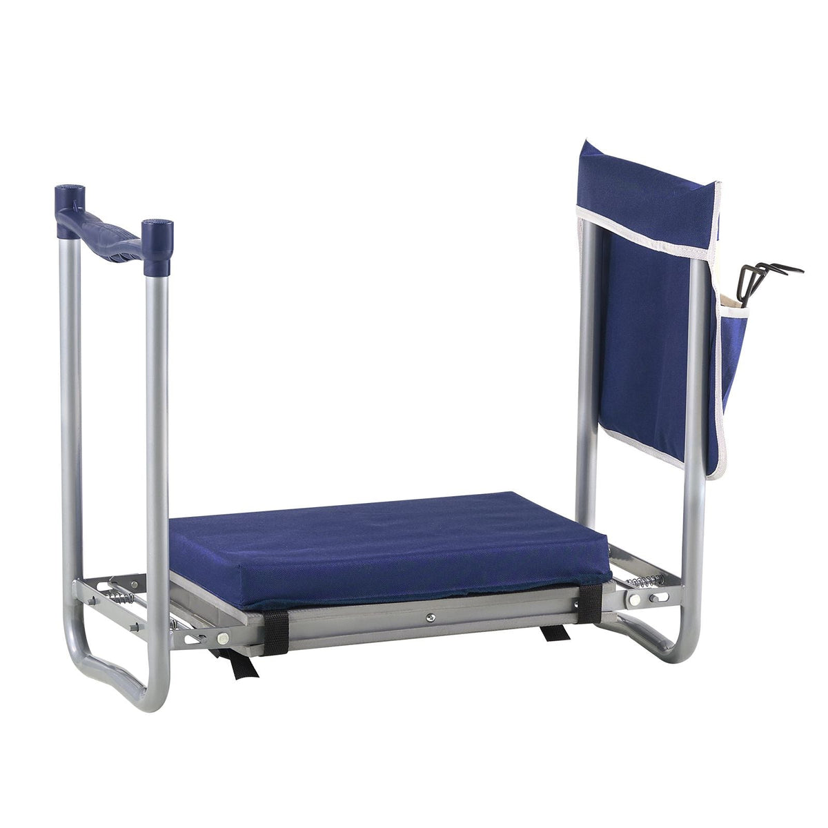 Garden Kneeler and Seat, 11 in Wide Thick Kneeling Pad, Heavy Duty Garden Kneeling Stool, Folding Garden Seat with 1 Tool Bag, Relieve Knee & Back Pain, Non-Slip Garden Bench for Grandparents