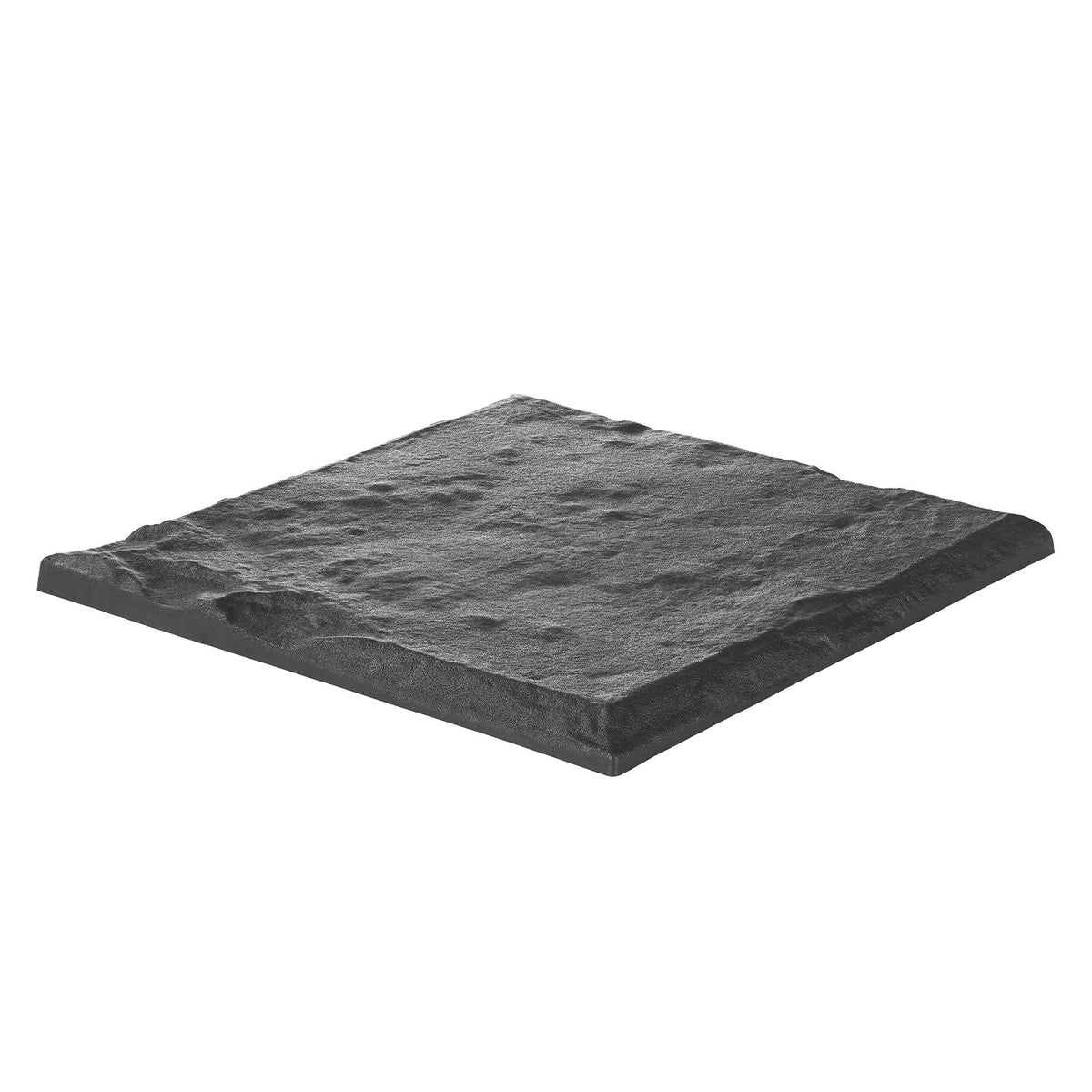 Garden Stepping Stones, 4Pcs 15.5 x 15.5 in, Decorative Stepping Stones with Stakes, Weather-Resistant Plastic Pathway Pavers, Smooth Surface, Outdoor Walkway for Lawn Patio Landscape, Grey