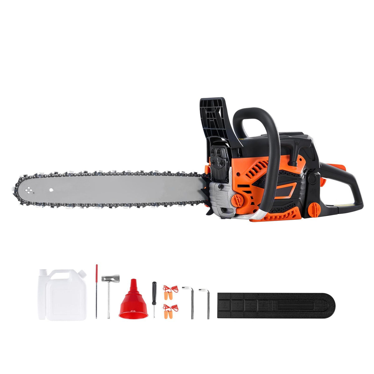 Gas Chainsaw, 52CC 18" 2.55HP, Gasoline Powered Chain Saw, Handheld Cordless Petrol Chainsaws for Tree Wood Branch Cutting, Tree Trimming, Land Clearing, Farm Garden Ranch Forest Cutting Use