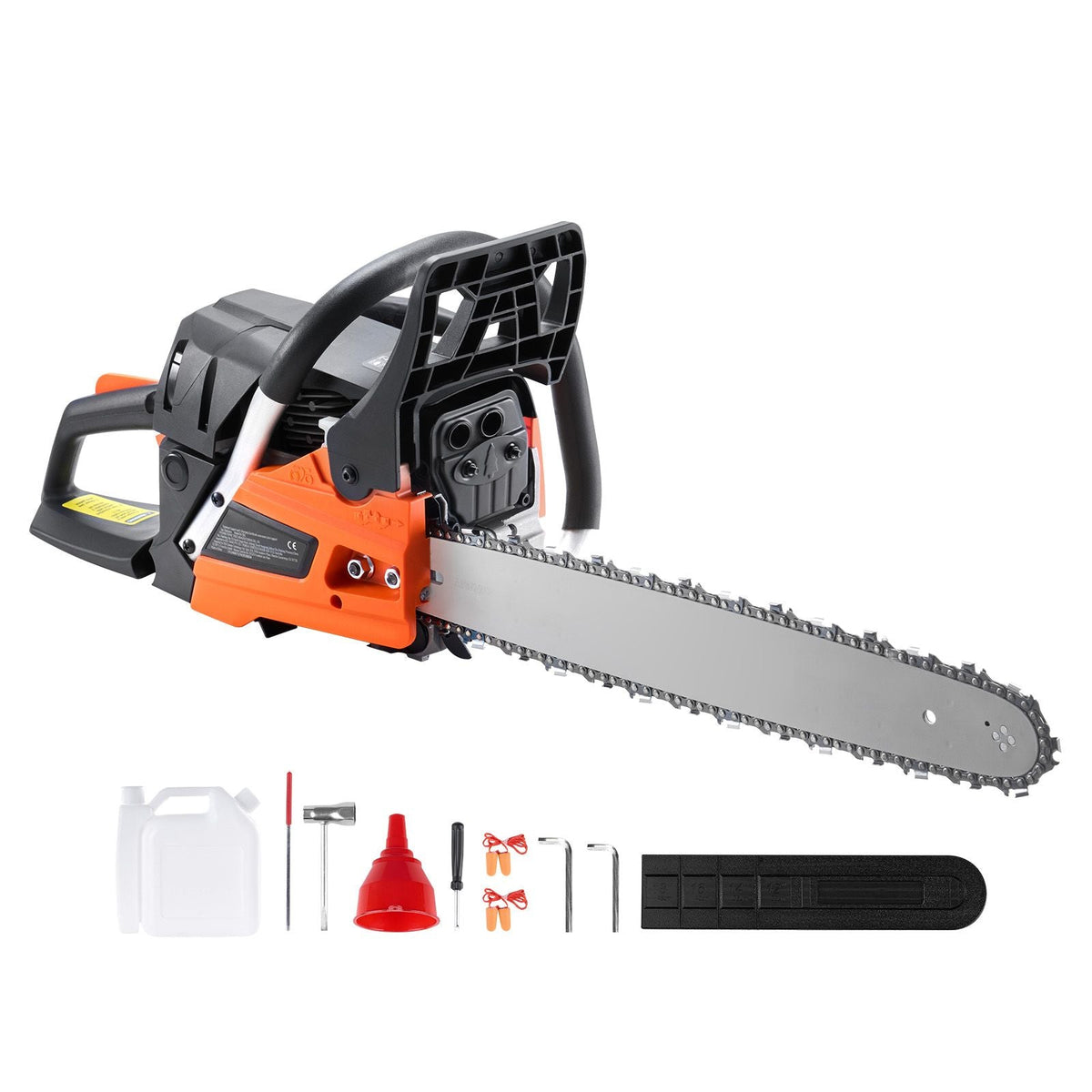 Gas Chainsaw, 52CC 18" 2.55HP, Gasoline Powered Chain Saw, Handheld Cordless Petrol Chainsaws for Tree Wood Branch Cutting, Tree Trimming, Land Clearing, Farm Garden Ranch Forest Cutting Use