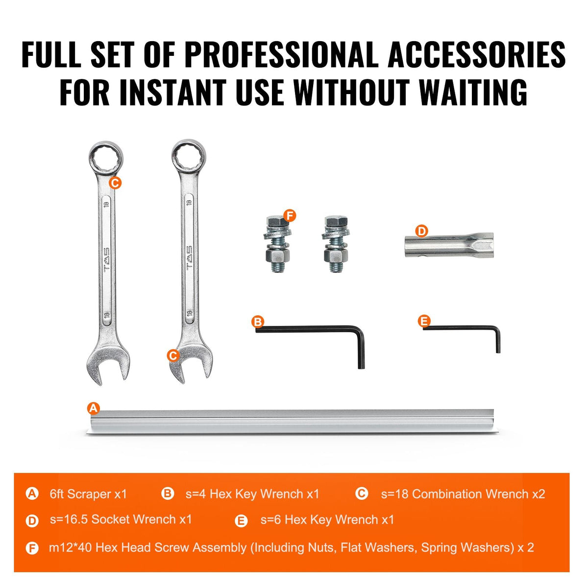 Gas Concrete Power Screed, 6ft Aluminum Board Straight Edge Bar Set, 4 Stroke Cement Finishing Vibrating Motor with Height Adjustable Handles, High Efficient Concrete Tools 6500RPM