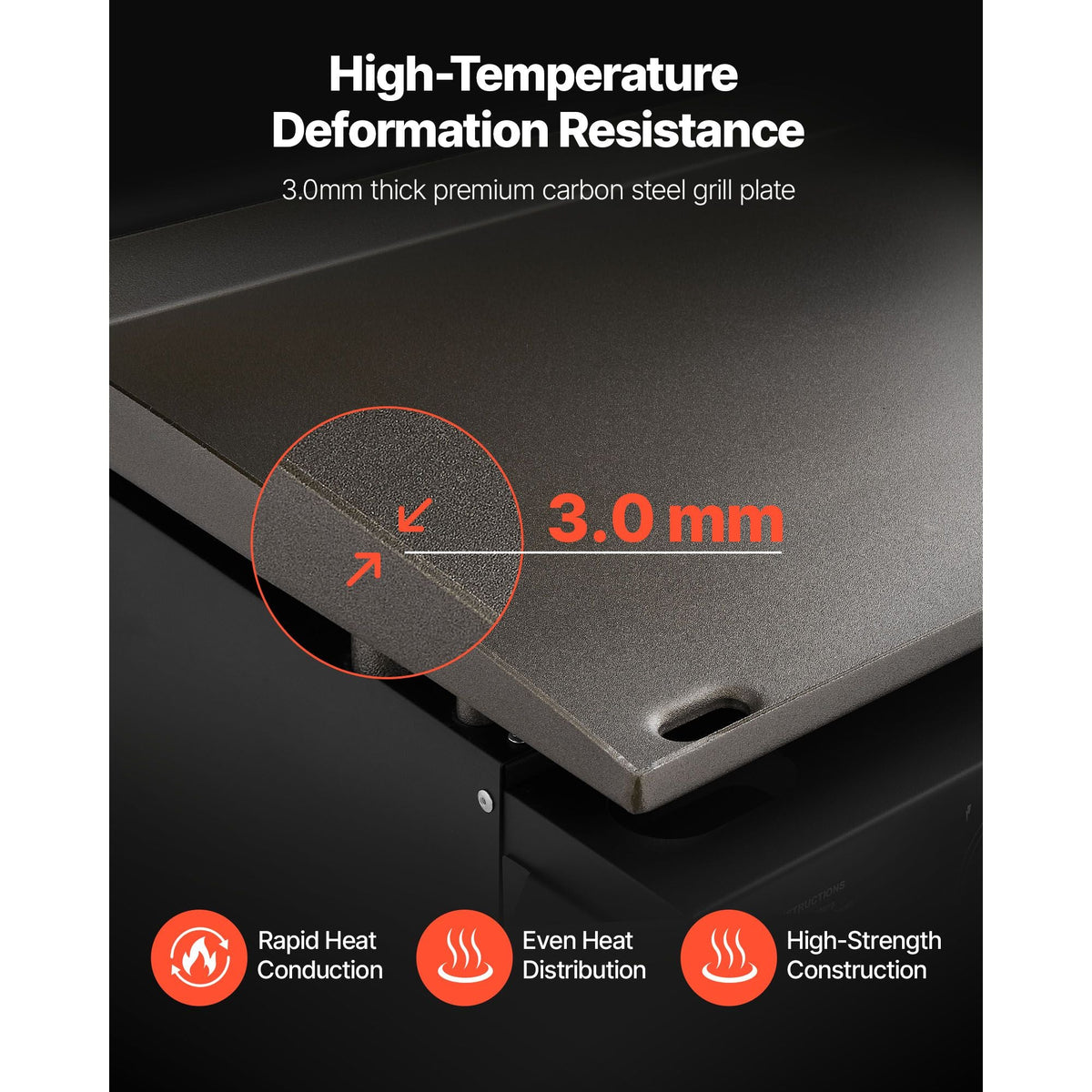Gas Griddle, 2 Burner Tabletop Griddle, 22 inch Portable Griddles Propane with Lid, Oil Drain Hole & Oil Collection Tray, 2 x 11000BTU Camping Flat Top Grill for Outdoor Cooking, Tailgating