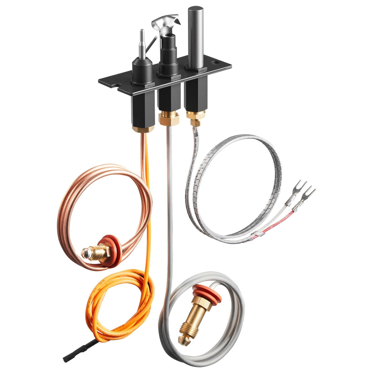 Gas Pilot Assembly, OE 485-510A,4021-736,2103-010 Fireplace Gas Pilot Assembly Kit, Natural Gas Ignition Replacement, Compatible with Quadra-Fire, Heat & Glo, Heatilator Models,Black