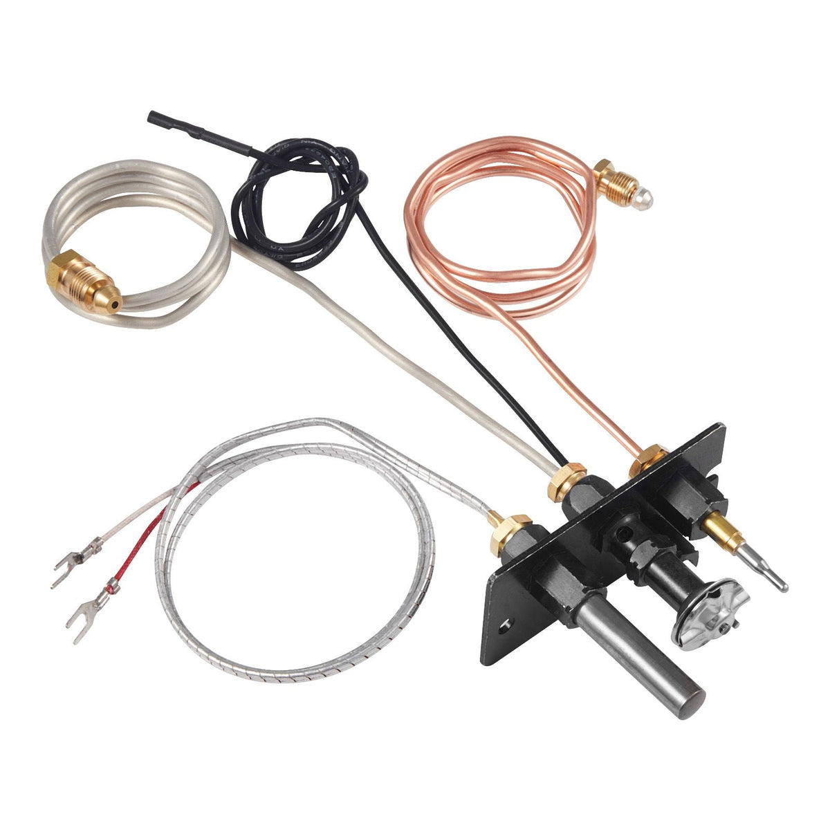 Gas Pilot Assembly, OE 69L17, 69L1701, 904405, J4117, 108084-02 Fireplace Gas Pilot Assembly Kit, Natural Gas Ignition Replacement, Compatible with Lennox, Superior, Astria Models, Black