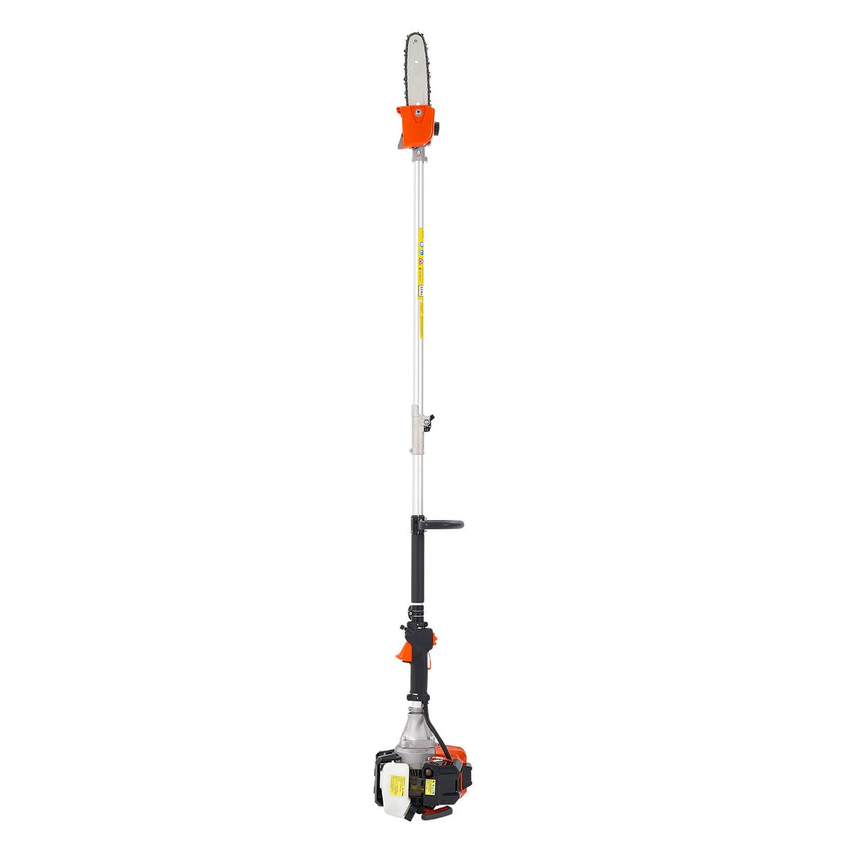 Gas Pole Saw, 33CC 2 Stroke Gas Powered Pole Saws with 8 in Cutting Bar, Cordless Tree Trimmer with 30 fl.oz Fuel Tank, 6.7 to 11.6 ft Extendable, Powerful Chainsaw for Tree Trimming Pruning