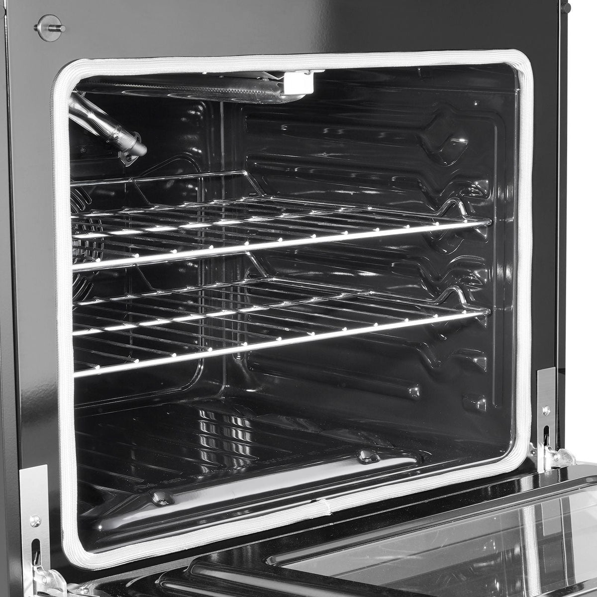 Gas Range Oven, 29.9 Inches Width, Freestanding Stainless Steel Stove and Oven with 4 Sealed Cooktop Burners, Easy Reach Racks, Halogen Light, 4.8 Cu. Ft. Capacity, for Apartment, Home, Kitchen