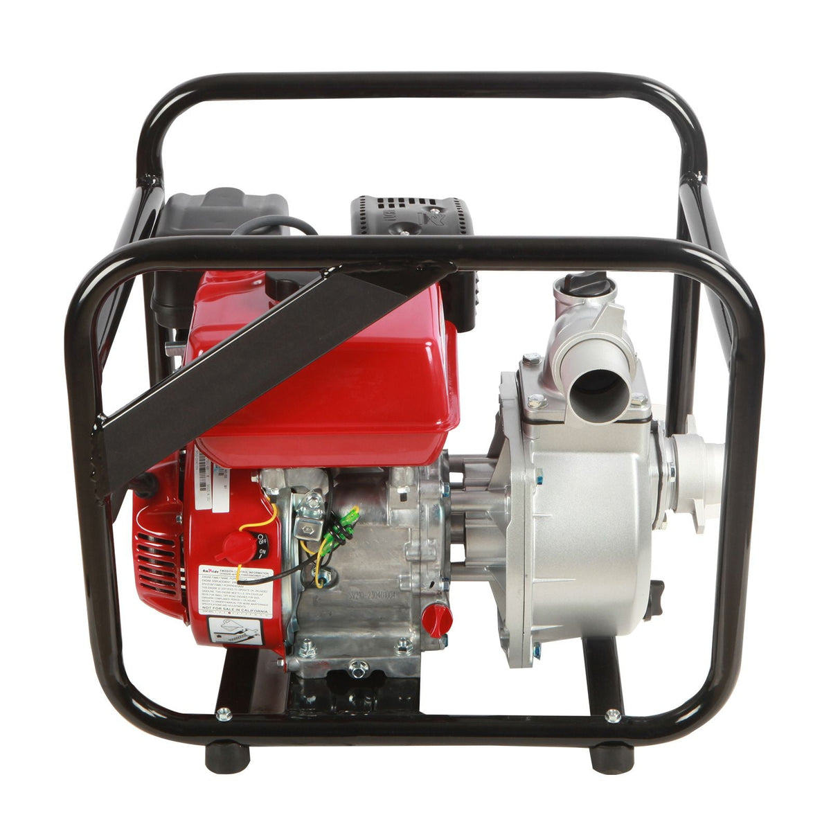Gasoline Engine Water Pump, 2-inch, 7HP 142 GPM, 148ft Lift, 22ft Suction, 4-Stroke Gas Powered Trash Water Transfer Pump Portable High Pressure with 25ft Hose for Irrigation Pool, EPA Certified