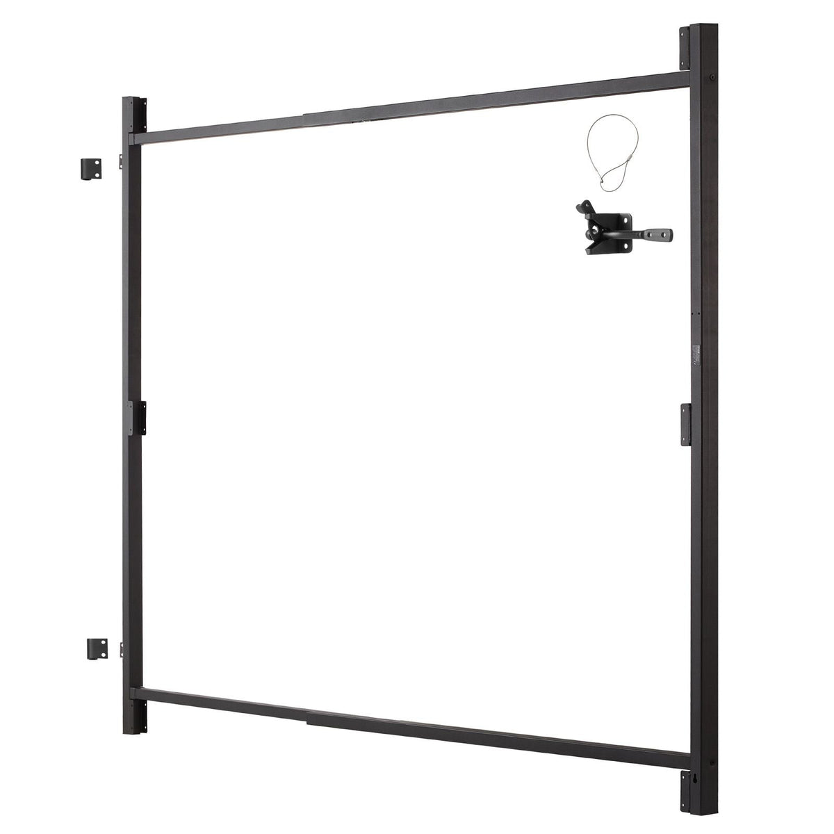 Gate Building Kit, Fits 36 to 60 in Wide Openings, Up from 6 to 7 ft High Fence, Adjustable Gate Building Kit, Anti Sag Full Gate Frame Kit with Latch Lock and Screws, for Wooden Fence, Iron
