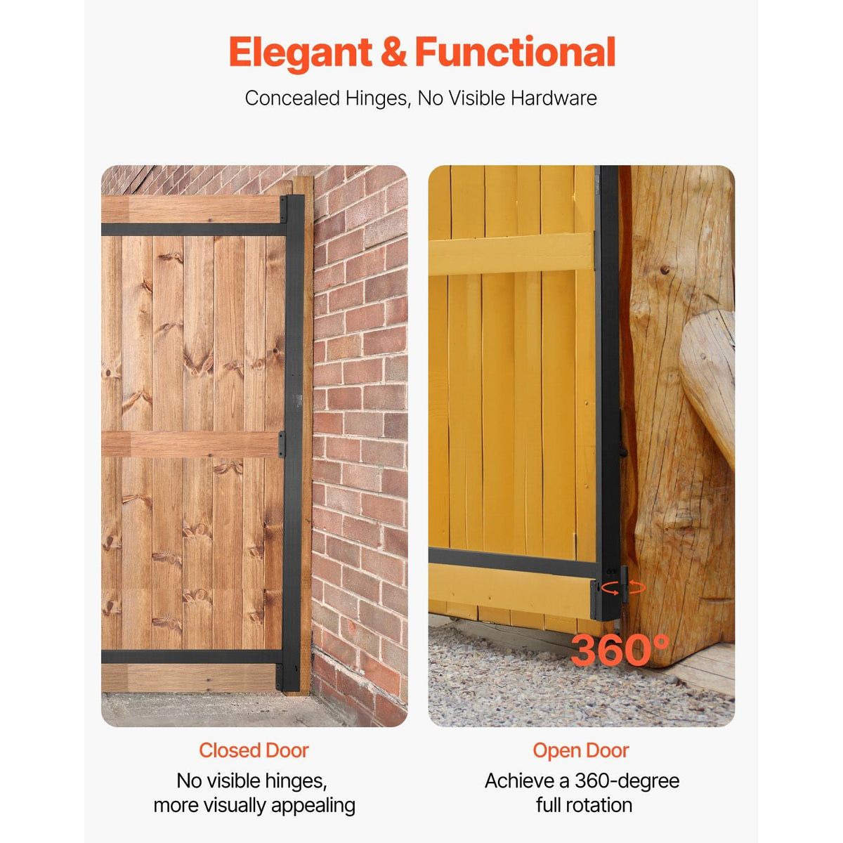 Gate Building Kit, Fits 36 to 60 in Wide Openings, Up from 6 to 7 ft High Fence, Adjustable Gate Building Kit, Anti Sag Full Gate Frame Kit with Latch Lock and Screws, for Wooden Fence, Iron