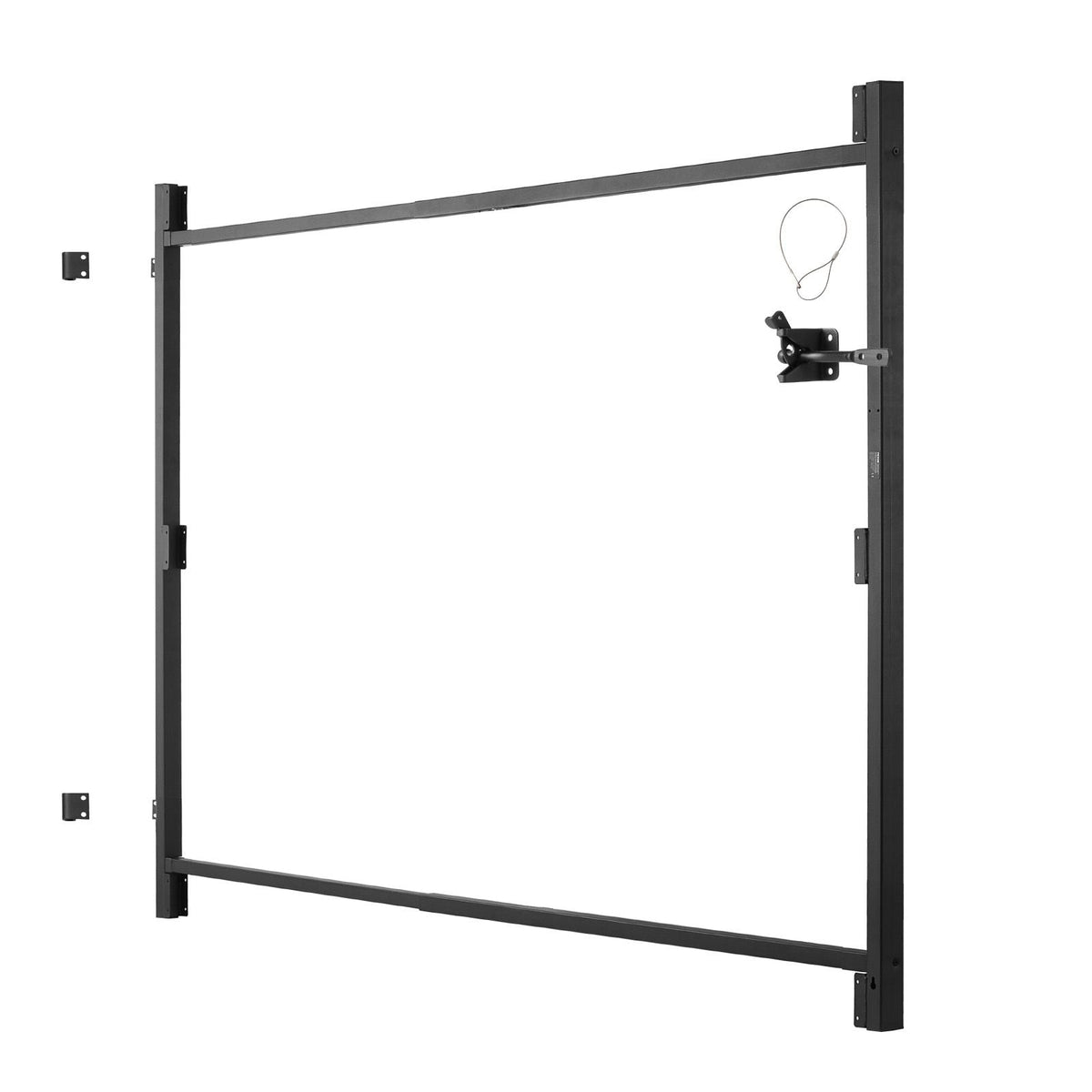 Gate Building Kit, Fits 40 to 72 in Wide Openings, Up from 4 to 5 ft High Fence, Adjustable Gate Building Kit, Anti Sag Full Gate Frame Kit with Latch Lock and Screws, for Wooden Fence, Iron